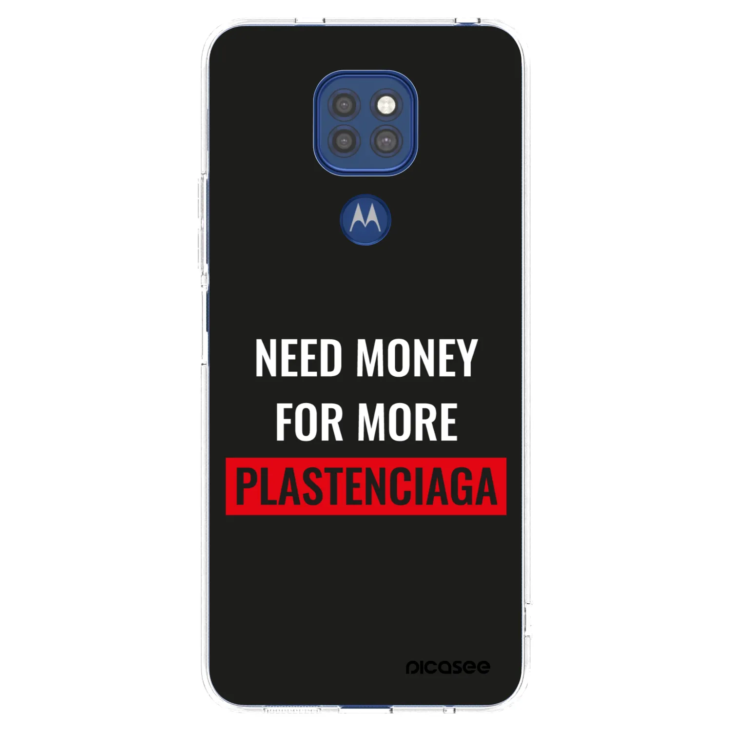 Picasee διαφανής θήκη σιλικόνης Motorola Moto G9 Play - More PLASTENCIAGA