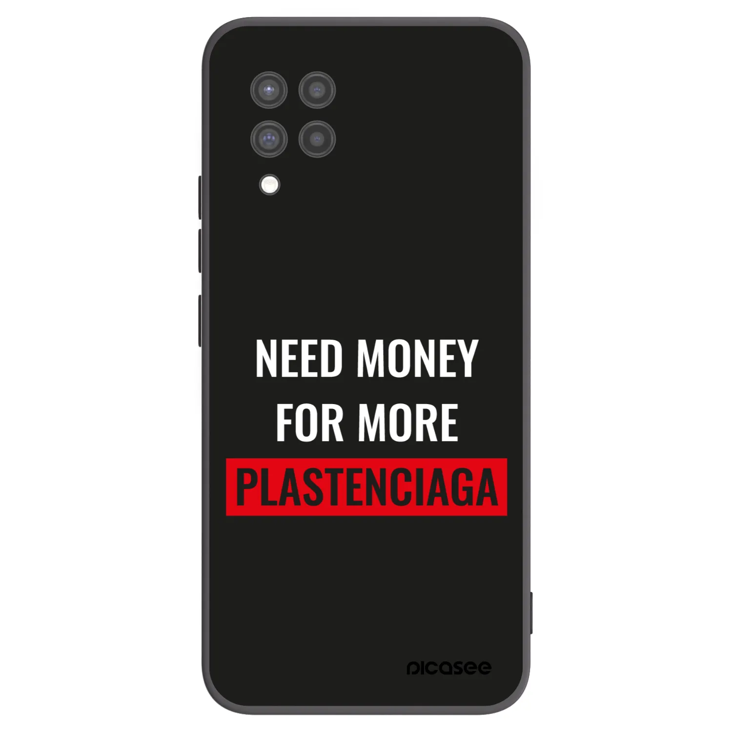 Picasee Μαύρη θήκη σιλικόνης για Samsung Galaxy A42 A426B - More PLASTENCIAGA