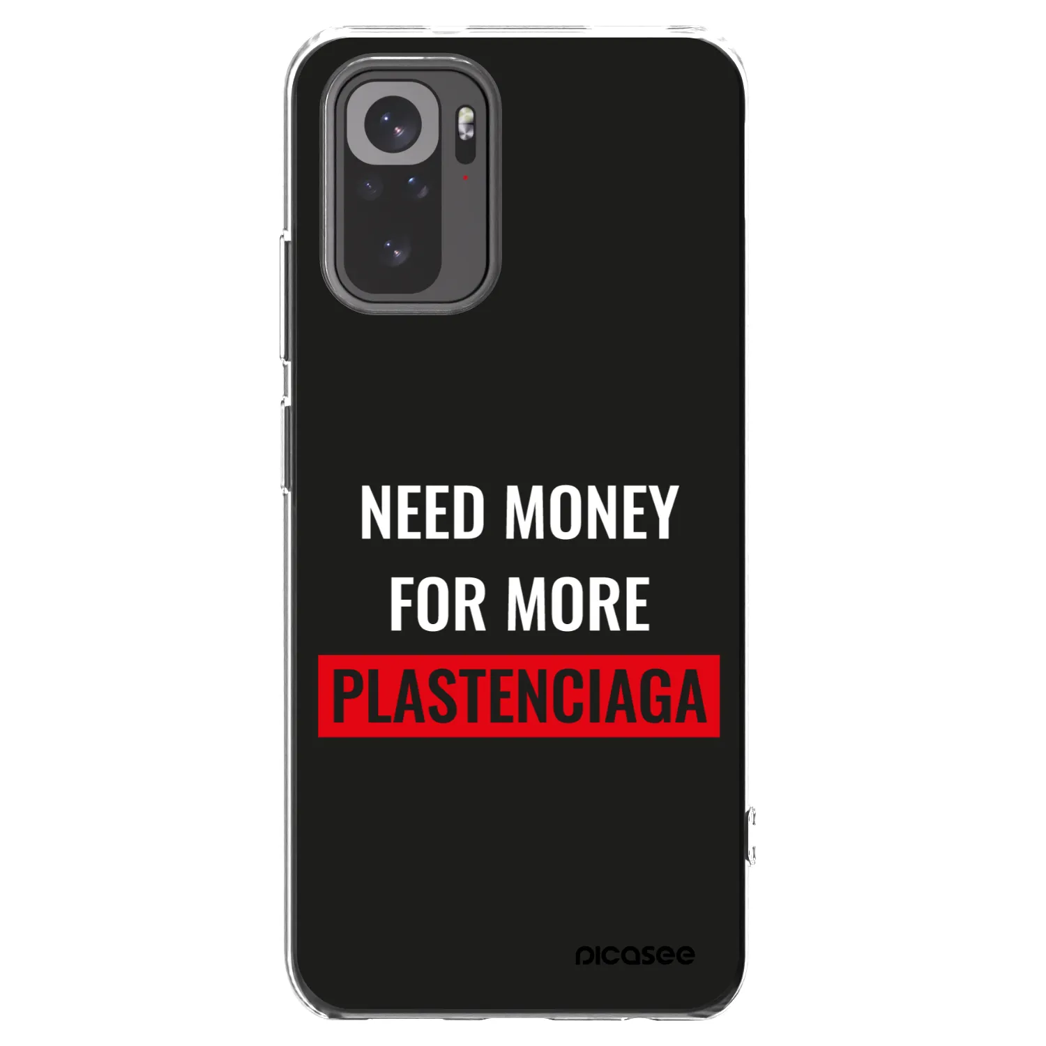 Picasee διαφανής θήκη σιλικόνης Xiaomi Redmi Note 10S - More PLASTENCIAGA