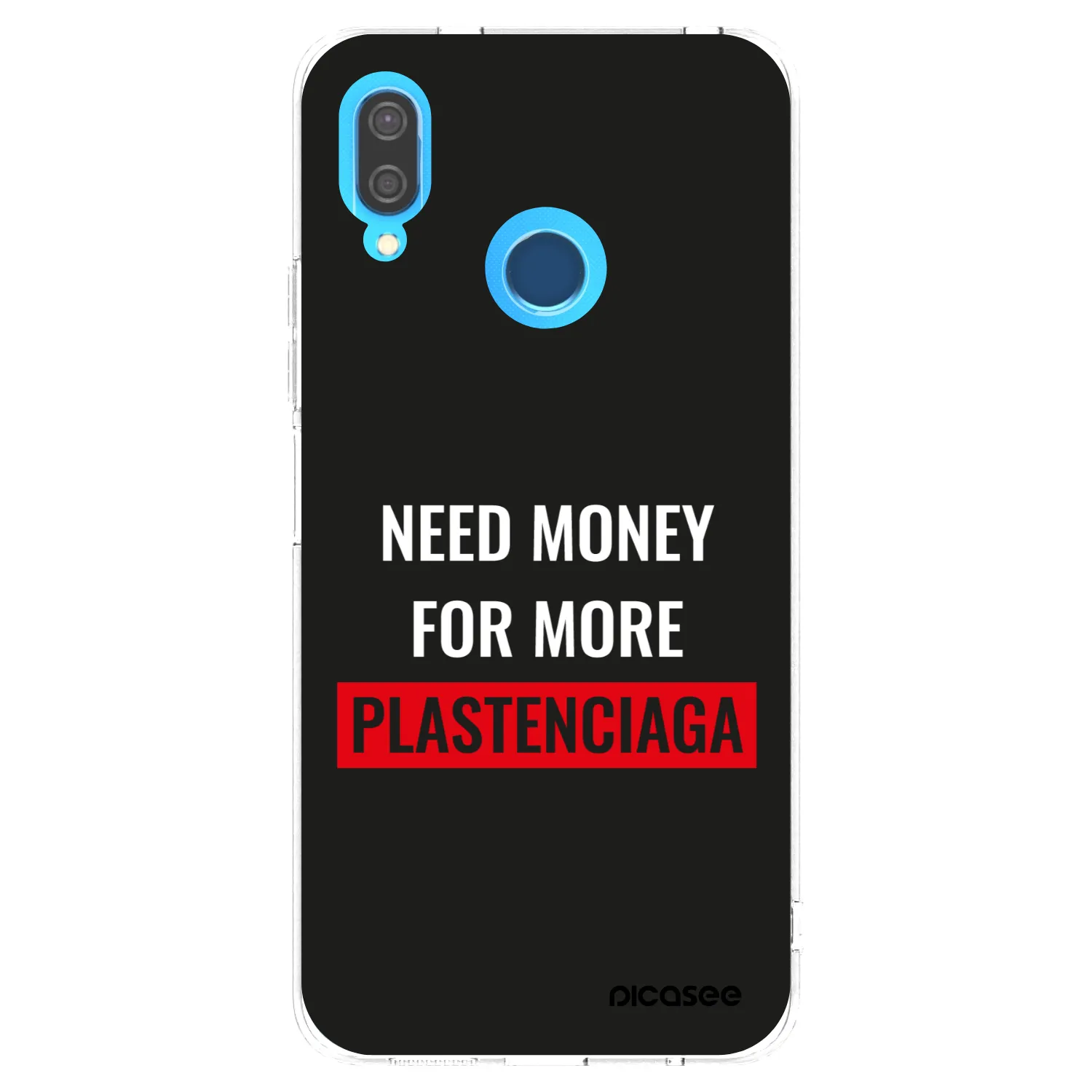 Picasee διαφανής θήκη σιλικόνης Huawei P20 Lite - More PLASTENCIAGA