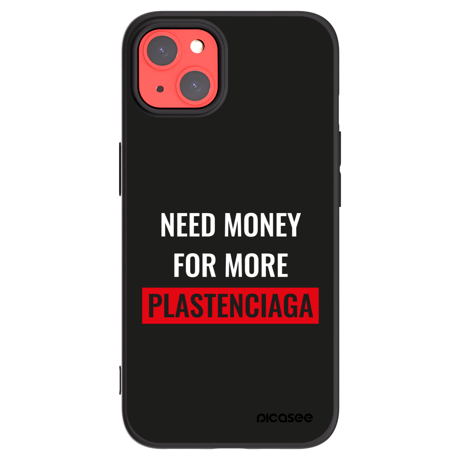 Picasee Μαύρη θήκη σιλικόνης για Apple iPhone 13 - More PLASTENCIAGA