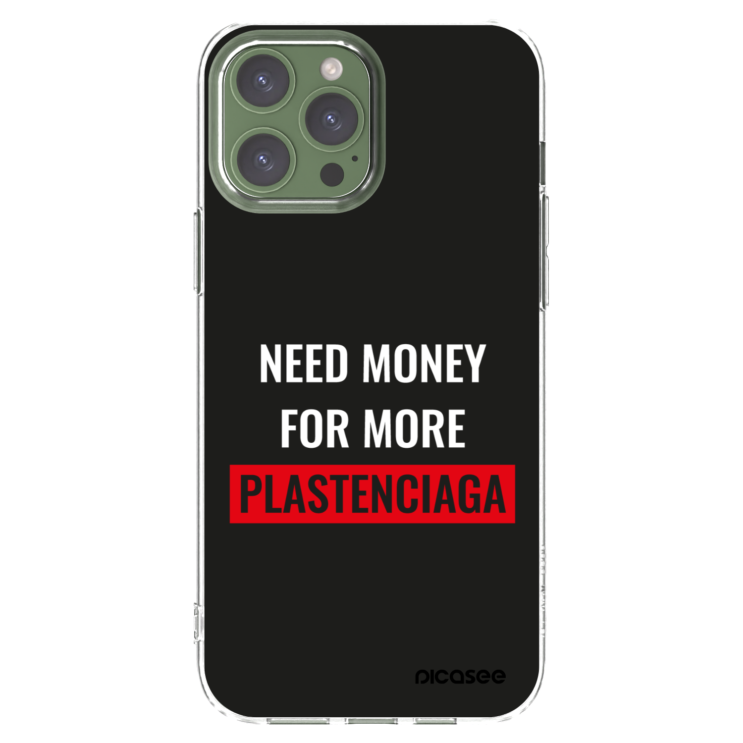 Picasee διαφανής θήκη σιλικόνης Apple iPhone 13 Pro Max - More PLASTENCIAGA