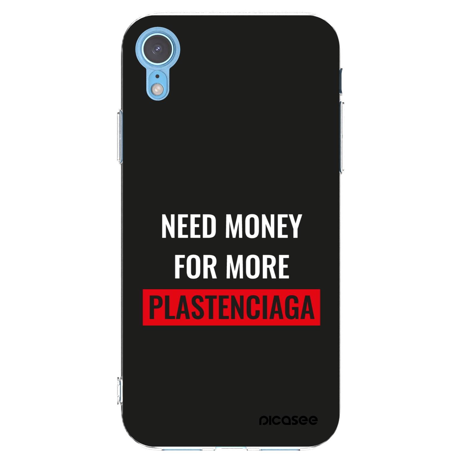 Picasee διαφανής θήκη σιλικόνης Apple iPhone XR - More PLASTENCIAGA
