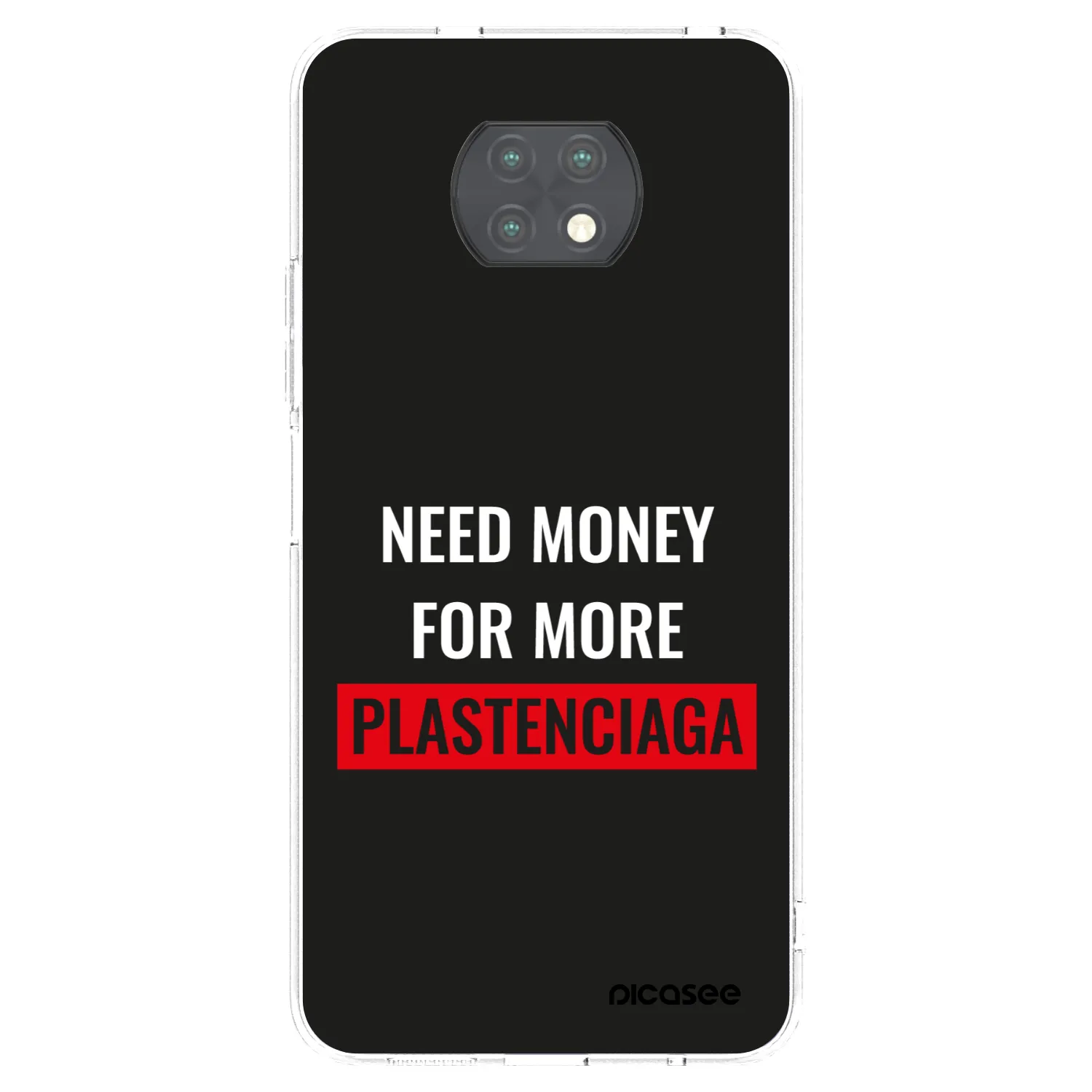 Picasee διαφανής θήκη σιλικόνης Xiaomi Redmi Note 9T - More PLASTENCIAGA