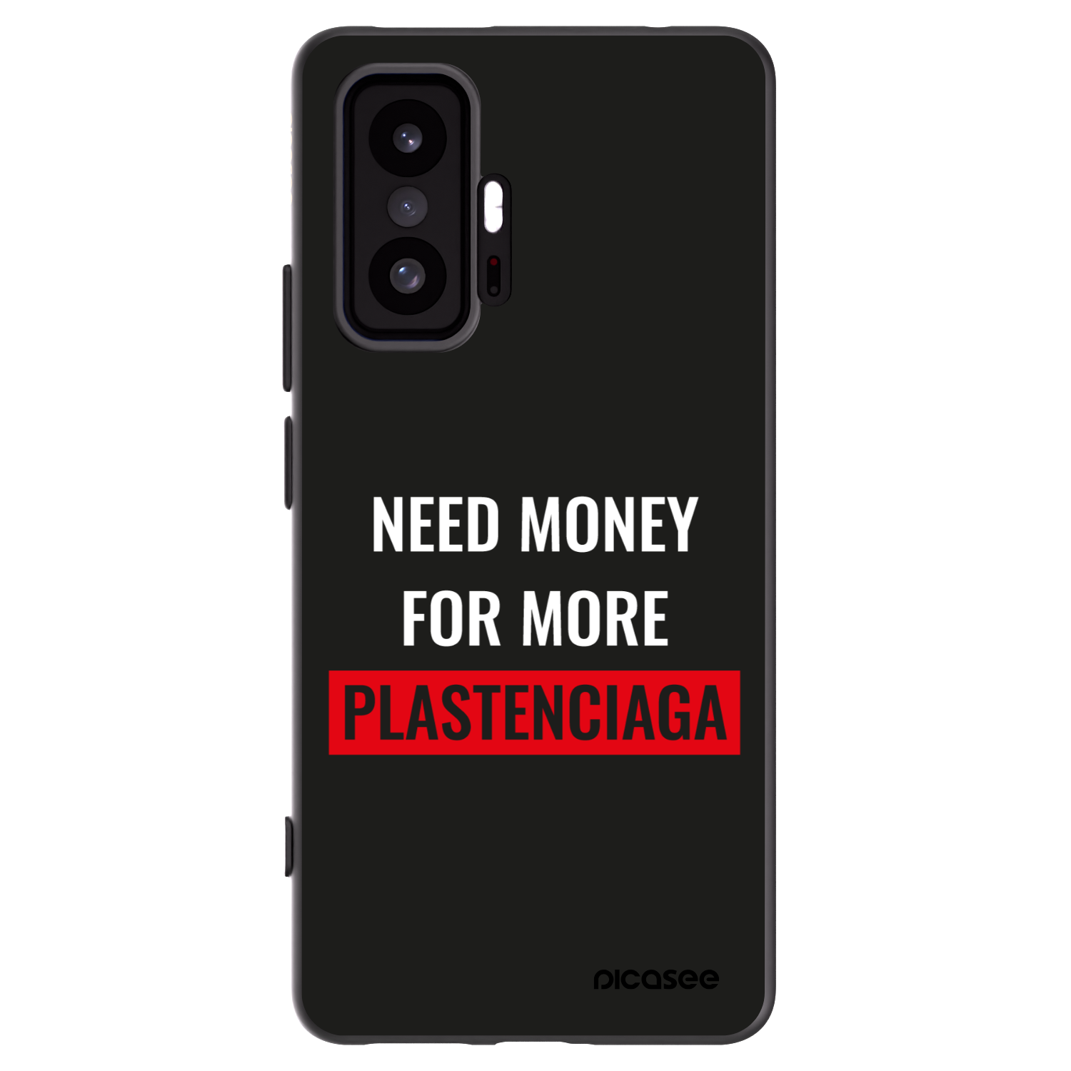 Picasee Μαύρη θήκη σιλικόνης για Xiaomi 11T - More PLASTENCIAGA
