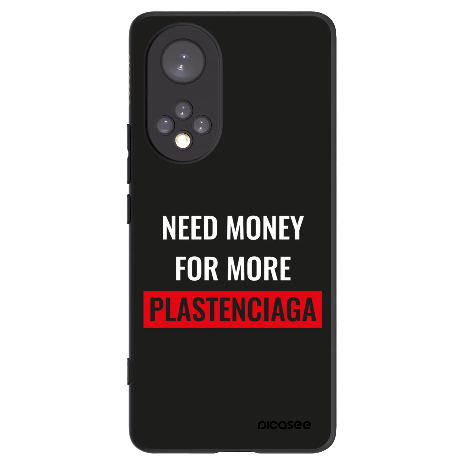 Picasee Μαύρη θήκη σιλικόνης για Honor 50 5G - More PLASTENCIAGA