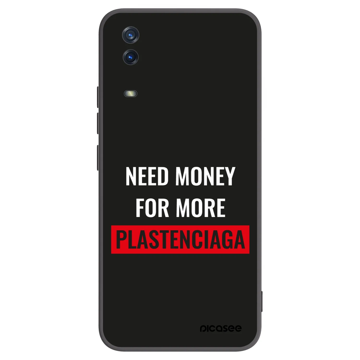 Picasee Μαύρη θήκη σιλικόνης για Vivo Y11s - More PLASTENCIAGA