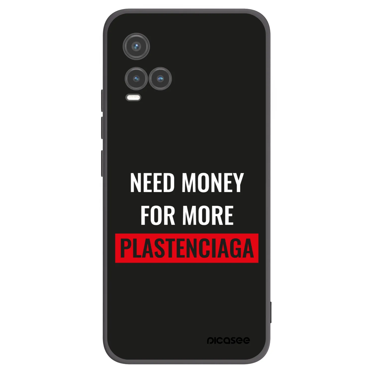 Picasee Μαύρη θήκη σιλικόνης για Vivo Y33s - More PLASTENCIAGA
