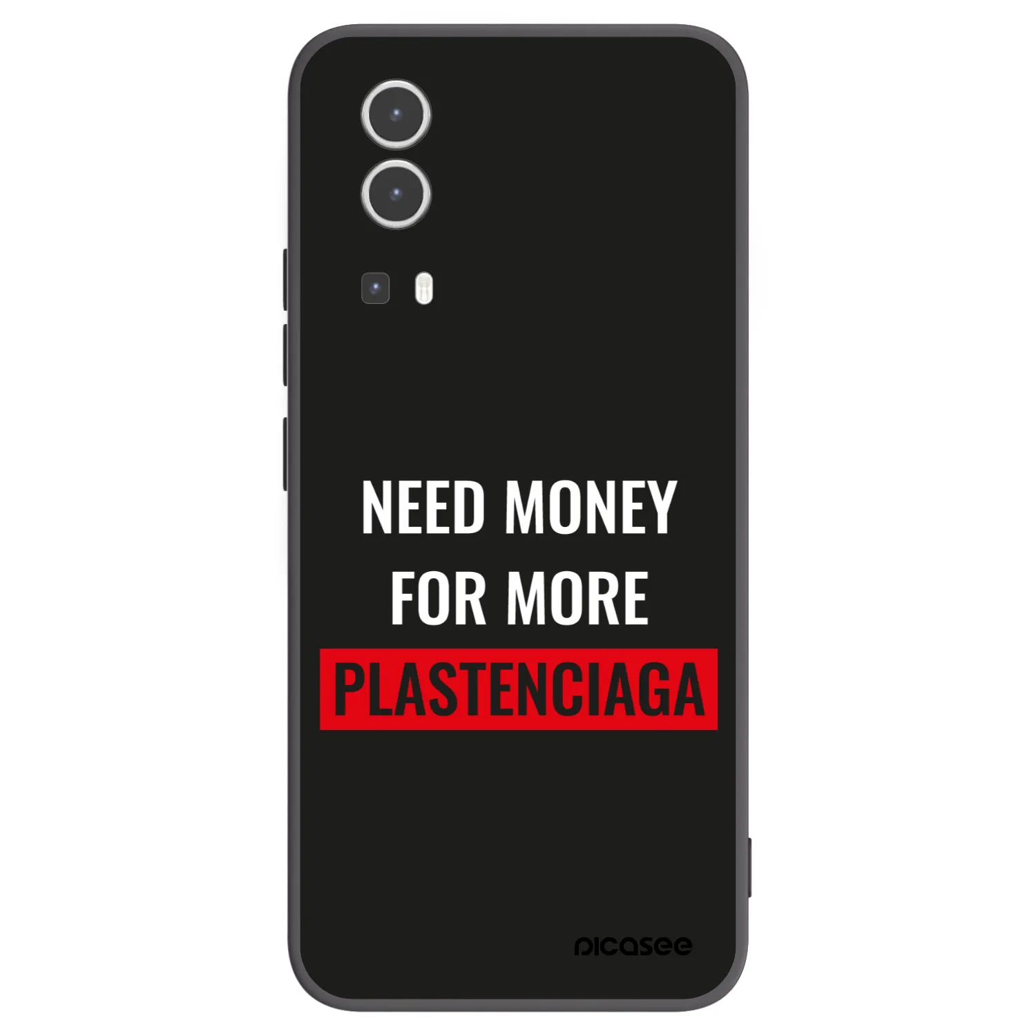 Picasee Μαύρη θήκη σιλικόνης για Vivo Y72 5G - More PLASTENCIAGA
