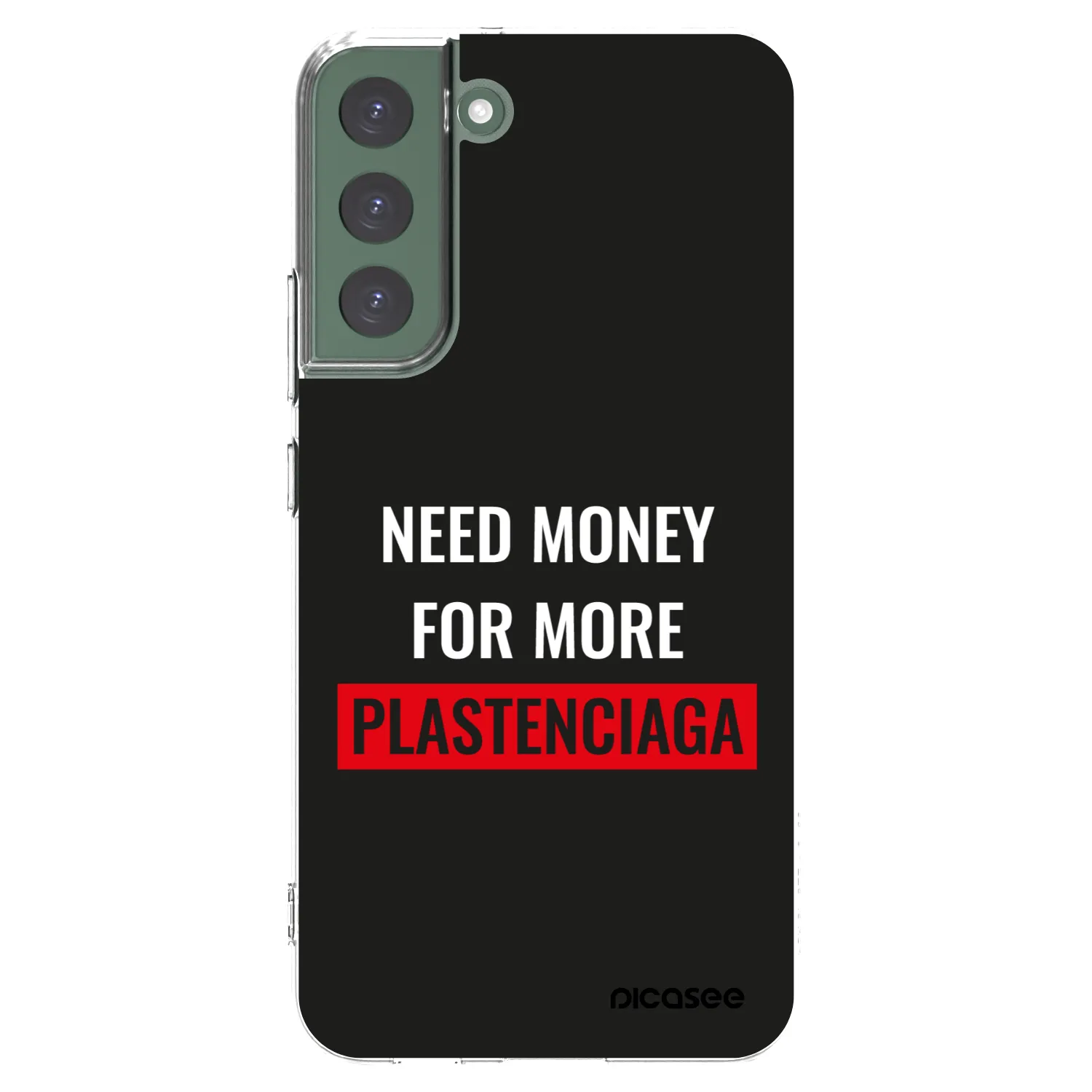 Picasee διαφανής θήκη σιλικόνης Samsung Galaxy S22+ 5G - More PLASTENCIAGA