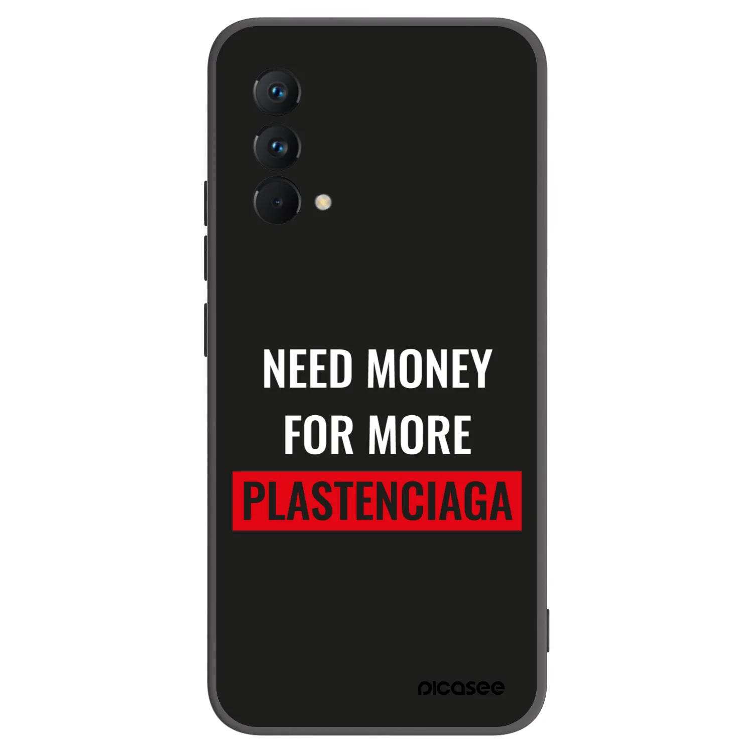 Picasee Μαύρη θήκη σιλικόνης για Realme GT Master Edition 5G - More PLASTENCIAGA