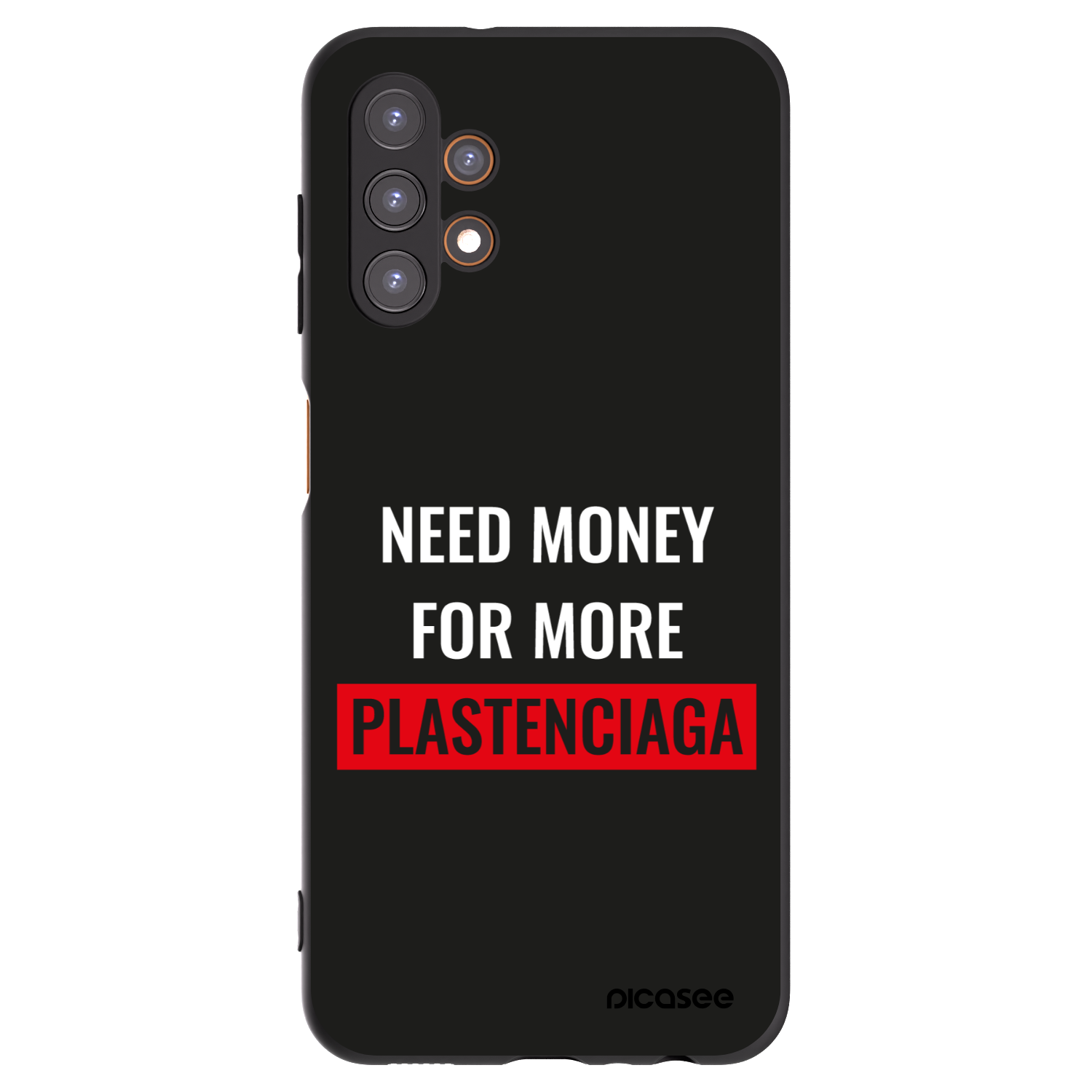 Picasee Μαύρη θήκη σιλικόνης για Samsung Galaxy A13 4G A135 - More PLASTENCIAGA