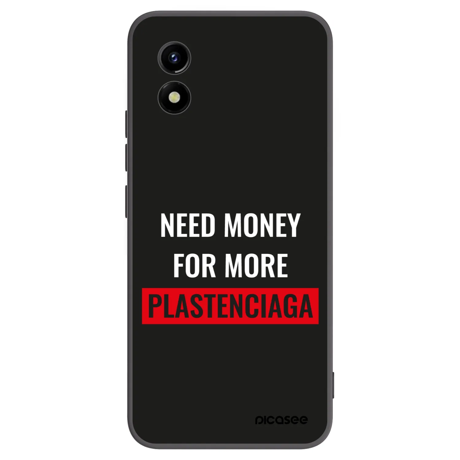 Picasee Μαύρη θήκη σιλικόνης για Vivo Y01 - More PLASTENCIAGA