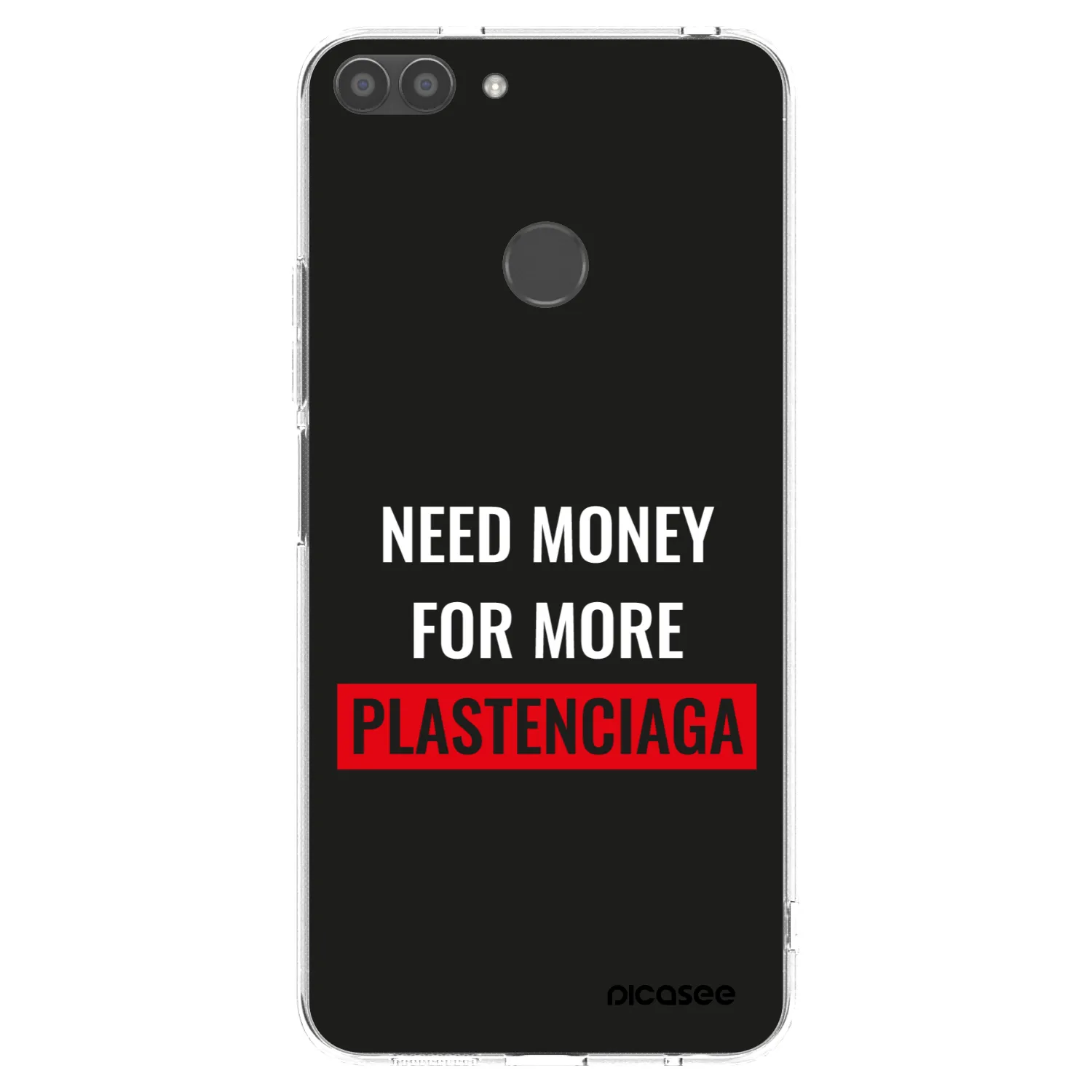 Picasee διαφανής θήκη σιλικόνης Huawei P Smart - More PLASTENCIAGA