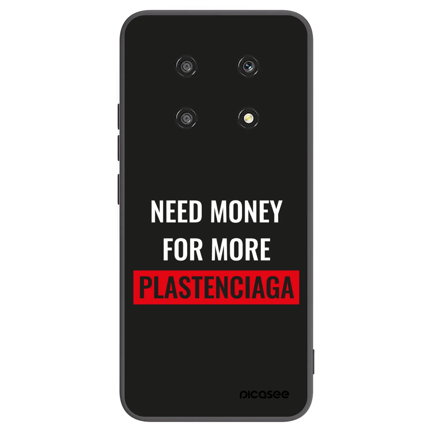Picasee Μαύρη θήκη σιλικόνης για Honor Magic4 Lite 5G - More PLASTENCIAGA