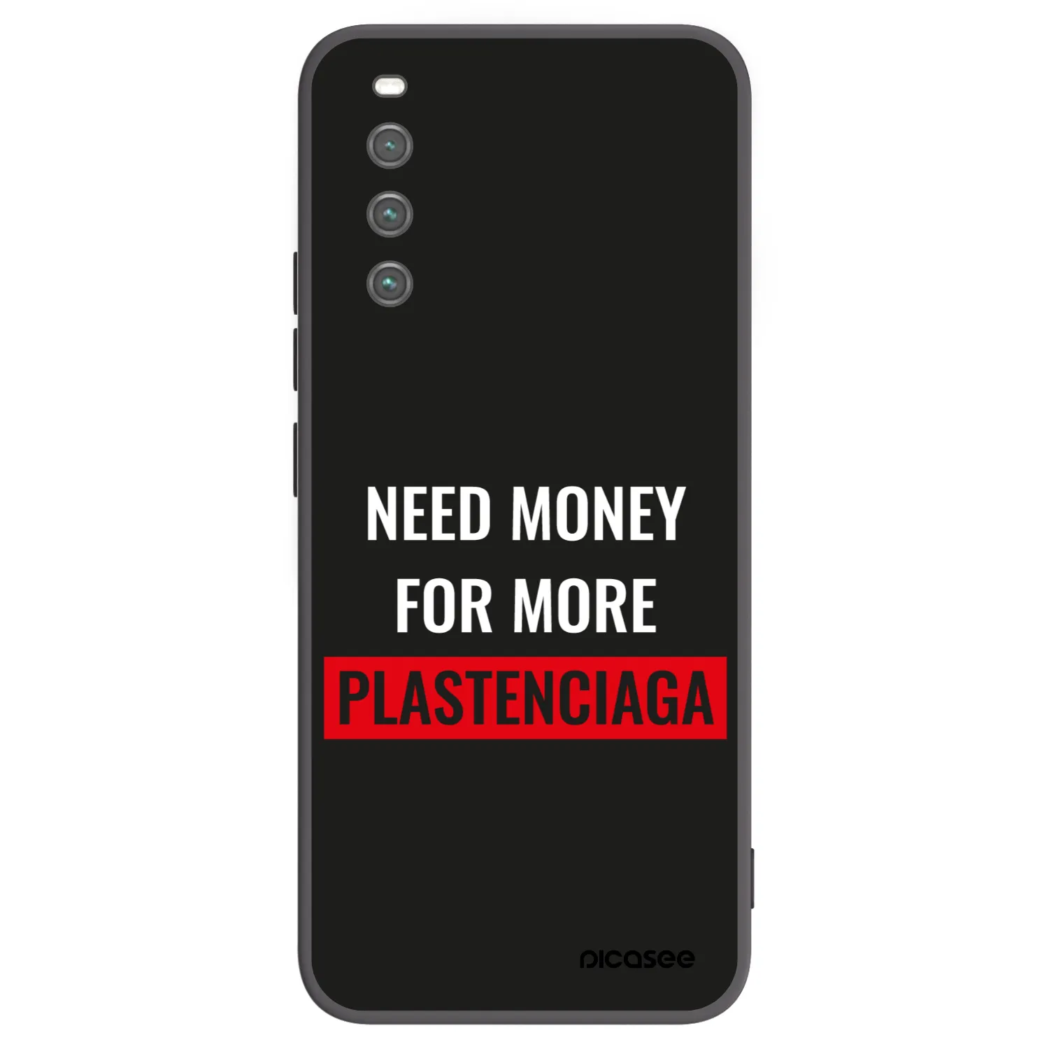 Picasee Μαύρη θήκη σιλικόνης για Sony Xperia 10 IV 5G - More PLASTENCIAGA