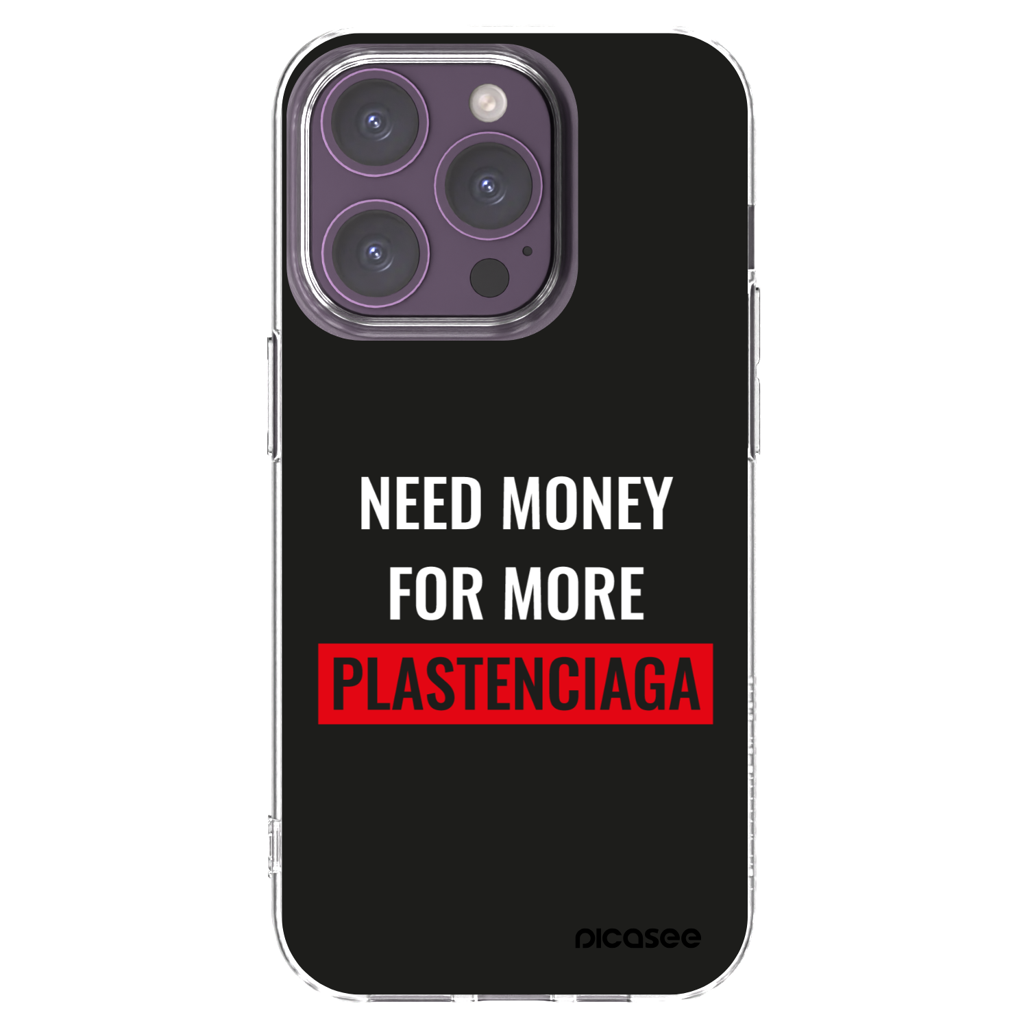 Picasee διαφανής θήκη σιλικόνης Apple iPhone 14 Pro - More PLASTENCIAGA