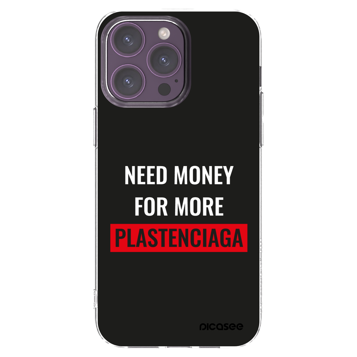 Picasee διαφανής θήκη σιλικόνης Apple iPhone 14 Pro Max - More PLASTENCIAGA