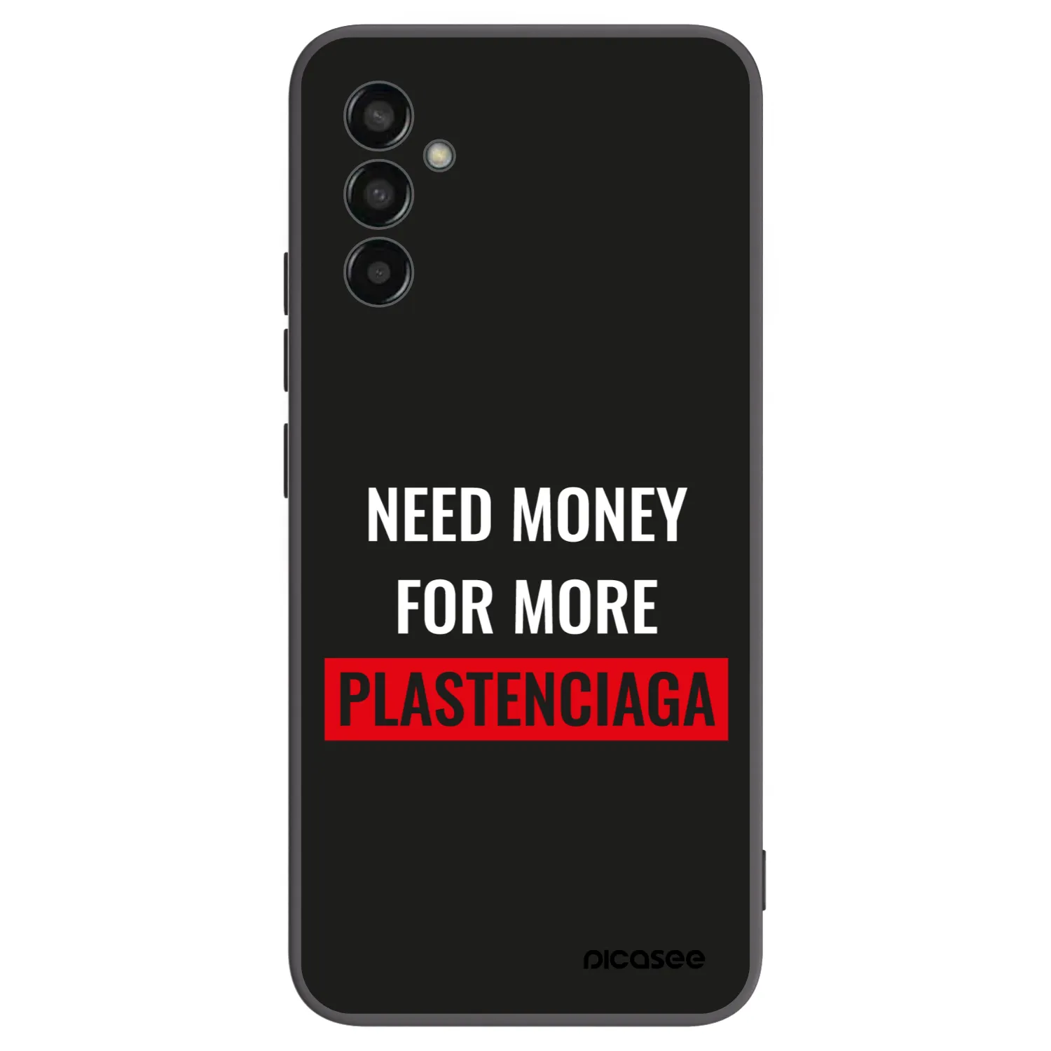 Picasee Μαύρη θήκη σιλικόνης για Samsung Galaxy M13 M135F - More PLASTENCIAGA