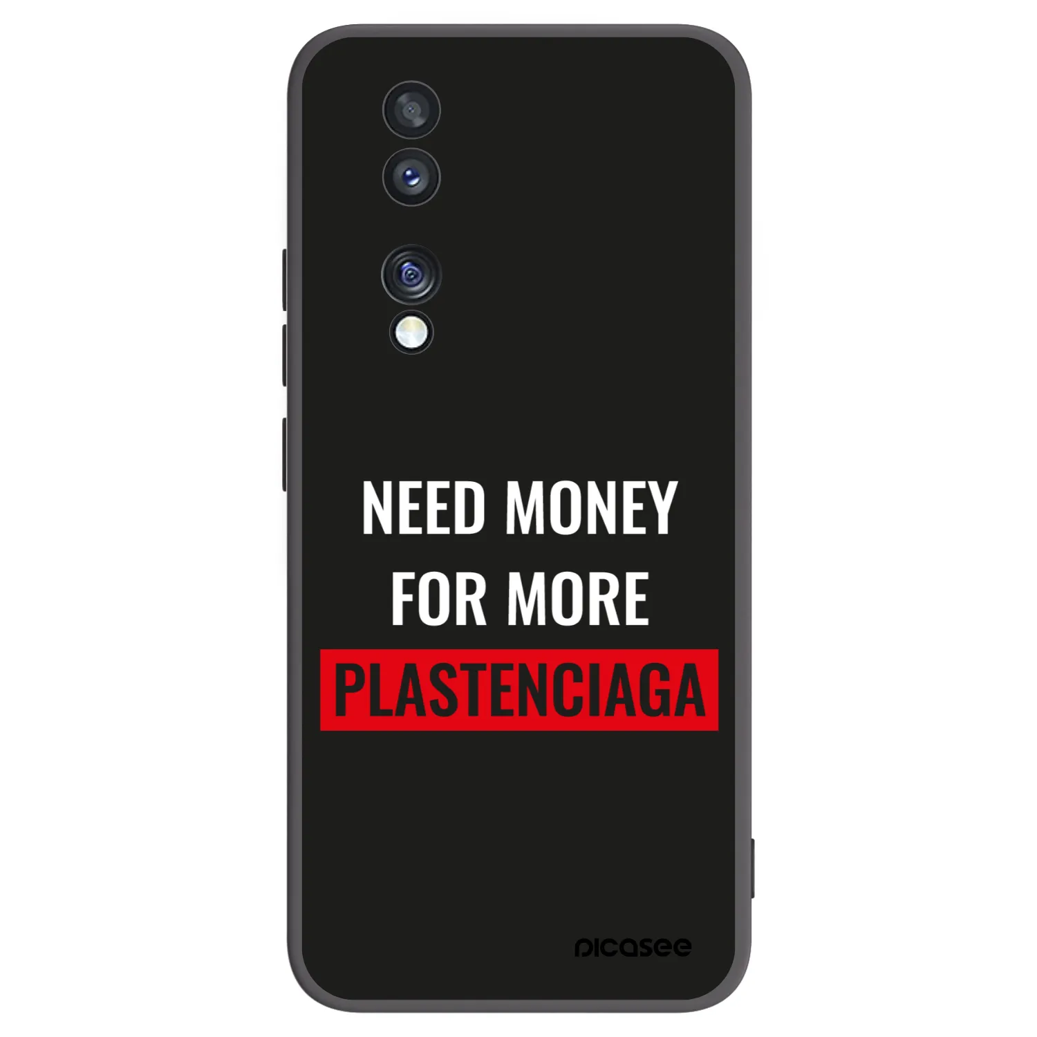 Picasee Μαύρη θήκη σιλικόνης για Honor 70 - More PLASTENCIAGA