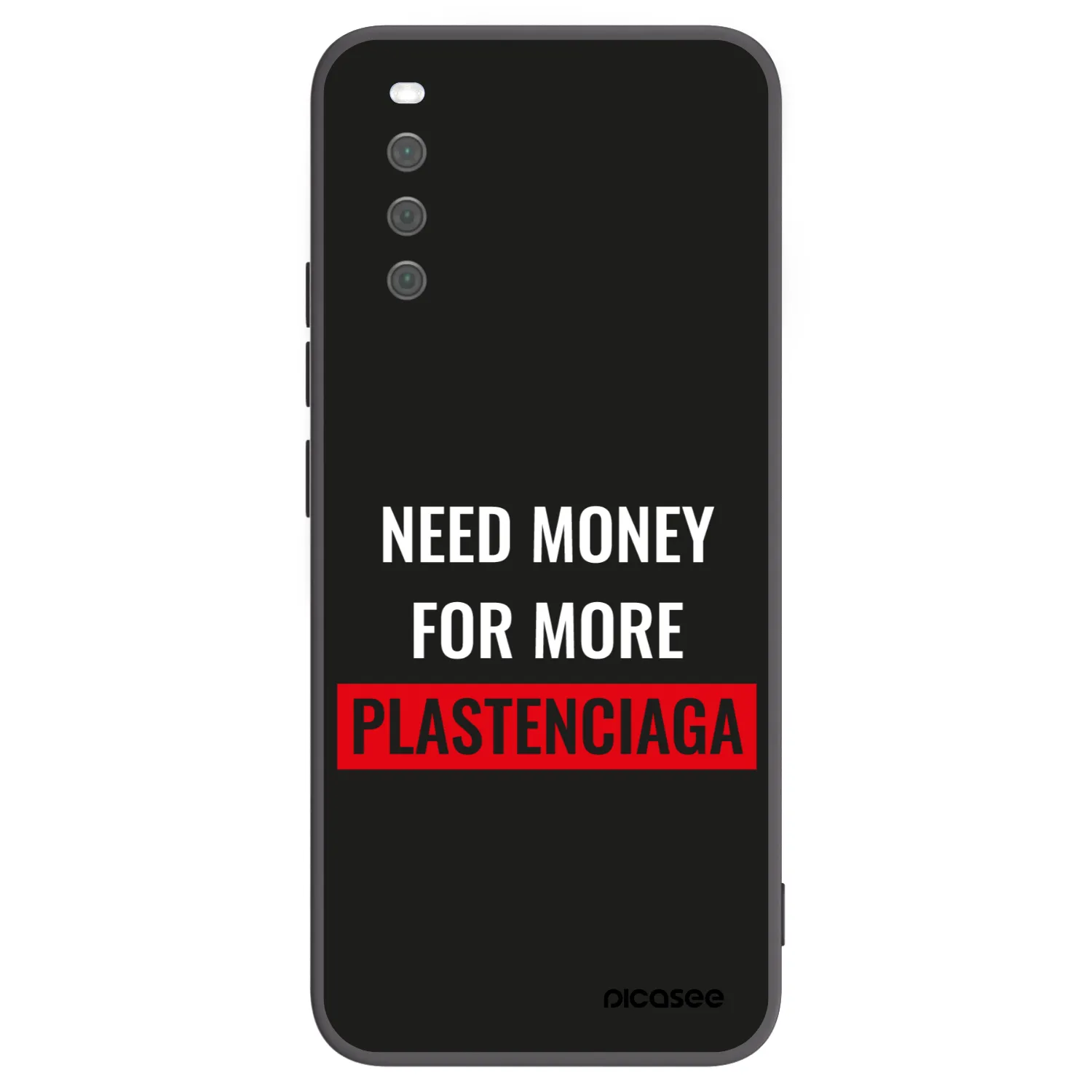 Picasee Μαύρη θήκη σιλικόνης για Sony Xperia 10 III - More PLASTENCIAGA