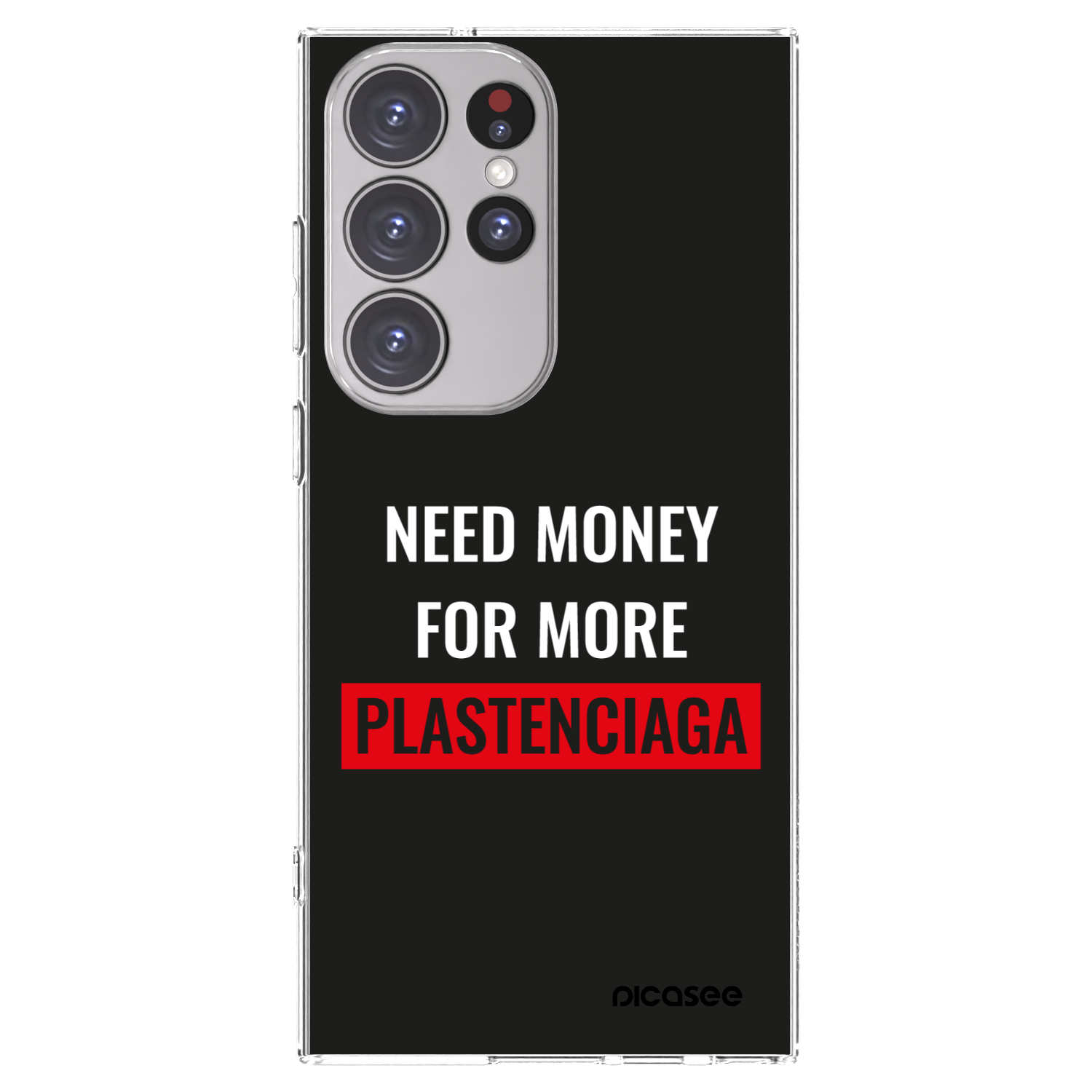 Picasee διαφανής θήκη σιλικόνης Samsung Galaxy S23 Ultra 5G - More PLASTENCIAGA