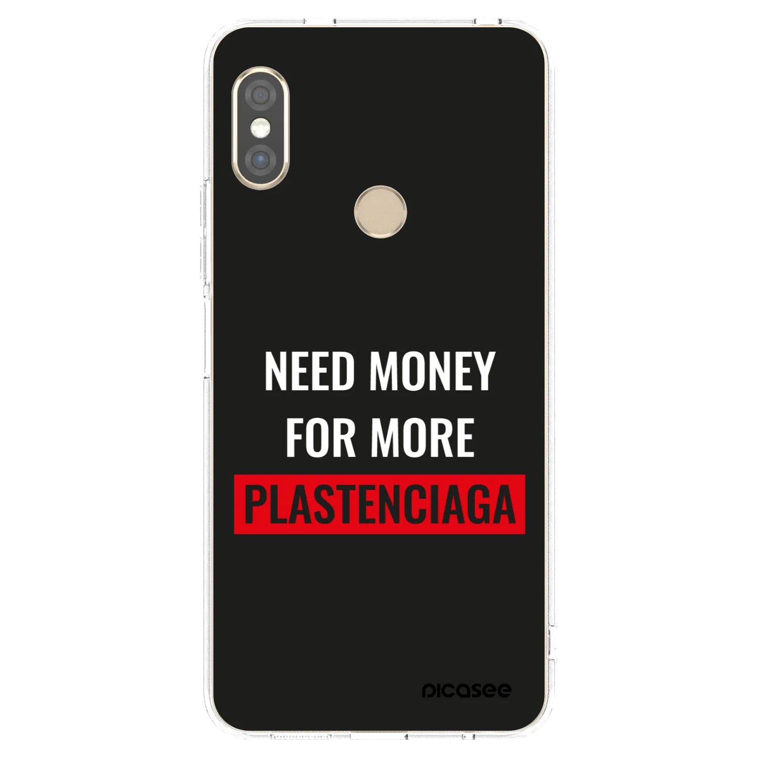 Picasee διαφανής θήκη σιλικόνης Xiaomi Redmi Note 5 Global - More PLASTENCIAGA