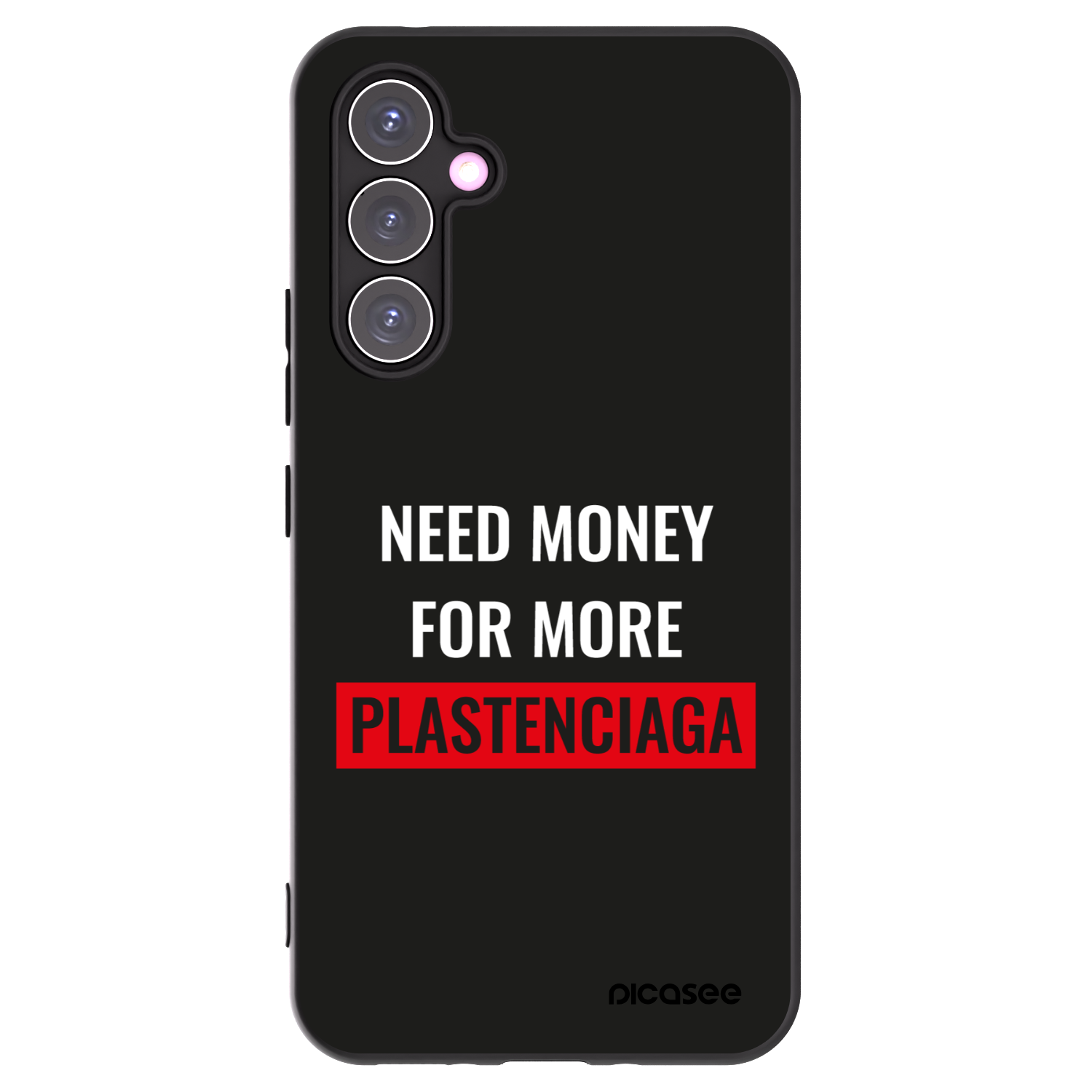 Picasee Μαύρη θήκη σιλικόνης για Samsung Galaxy A54 5G A546B - More PLASTENCIAGA