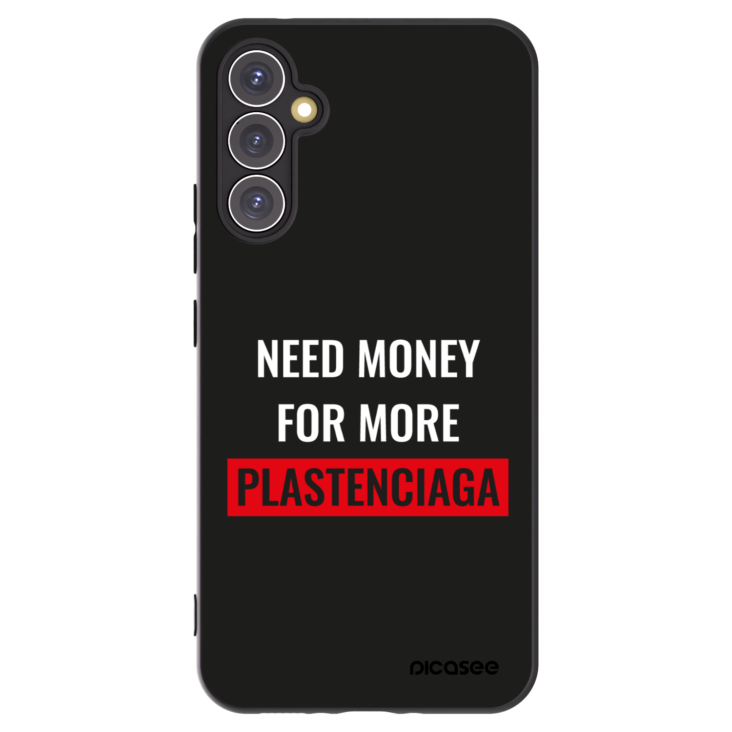 Picasee Μαύρη θήκη σιλικόνης για Samsung Galaxy A34 5G A346B - More PLASTENCIAGA