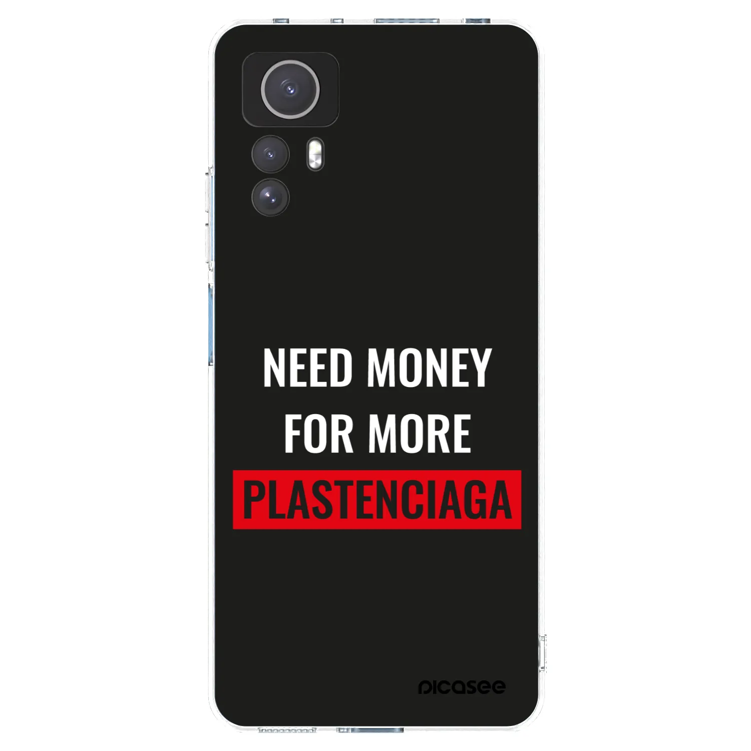 Picasee διαφανής θήκη σιλικόνης Xiaomi Redmi Note 12S - More PLASTENCIAGA