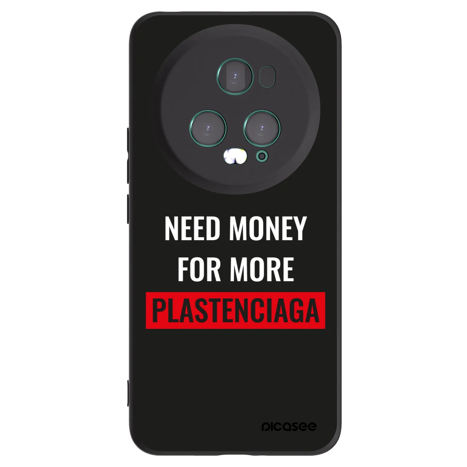 Picasee Μαύρη θήκη σιλικόνης για Honor Magic5 Pro - More PLASTENCIAGA