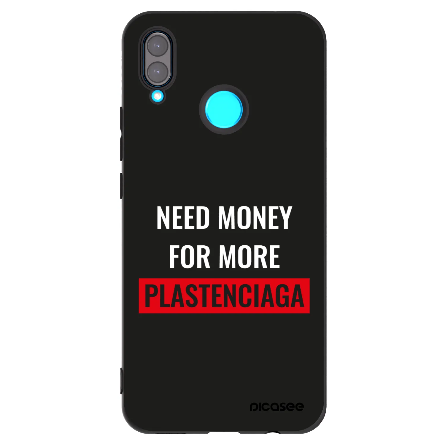 Picasee Μαύρη θήκη σιλικόνης για Huawei Nova 3 - More PLASTENCIAGA