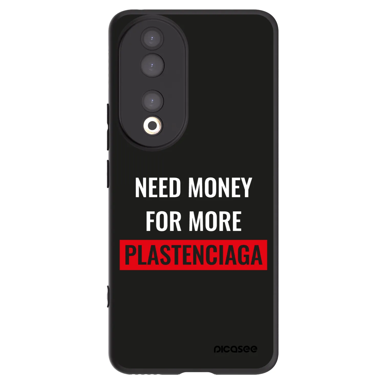 Picasee Μαύρη θήκη σιλικόνης για Honor 90 5G - More PLASTENCIAGA