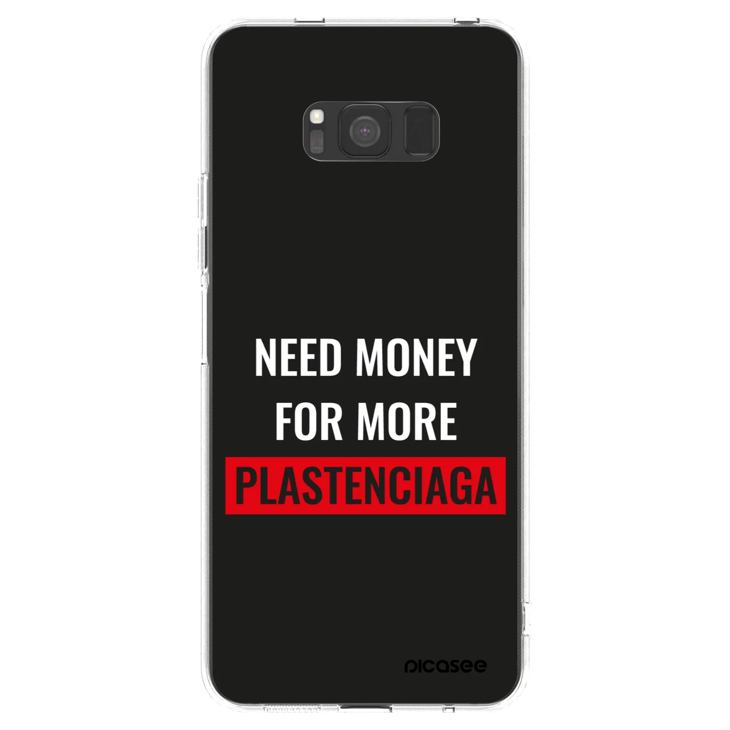 Picasee διαφανής θήκη σιλικόνης Samsung Galaxy S8 G950F - More PLASTENCIAGA