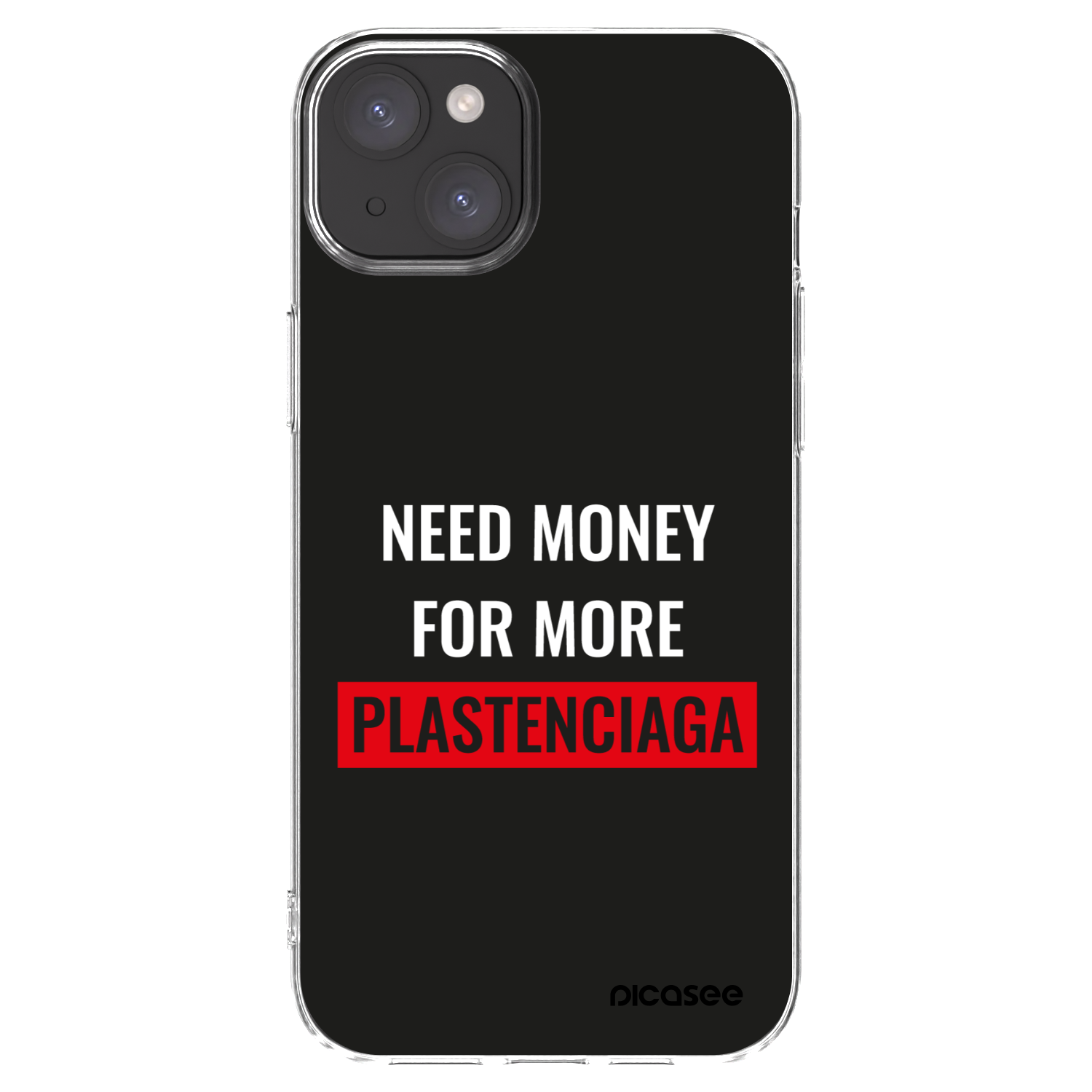 Picasee διαφανής θήκη σιλικόνης Apple iPhone 15 Plus - More PLASTENCIAGA