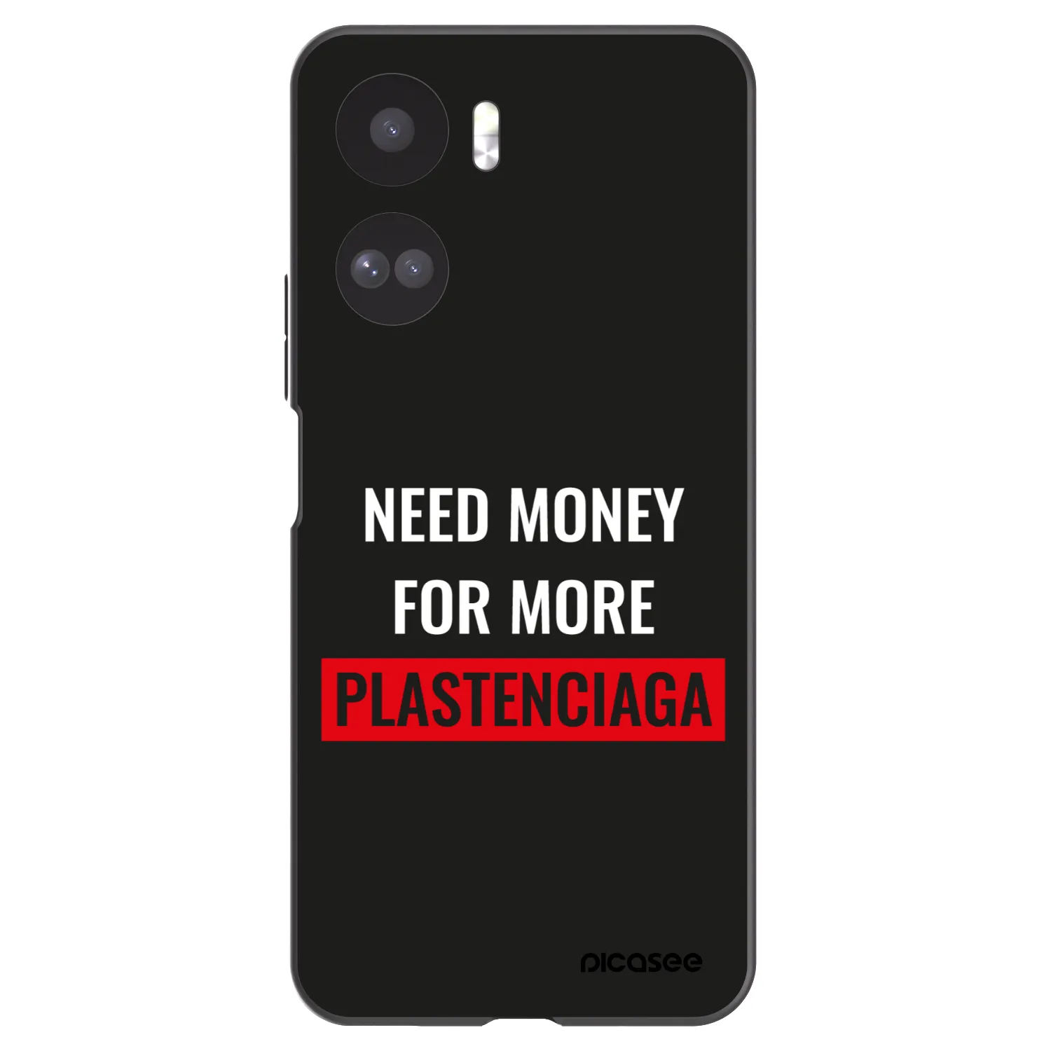 Picasee Μαύρη θήκη σιλικόνης για Honor 90 Lite 5G - More PLASTENCIAGA