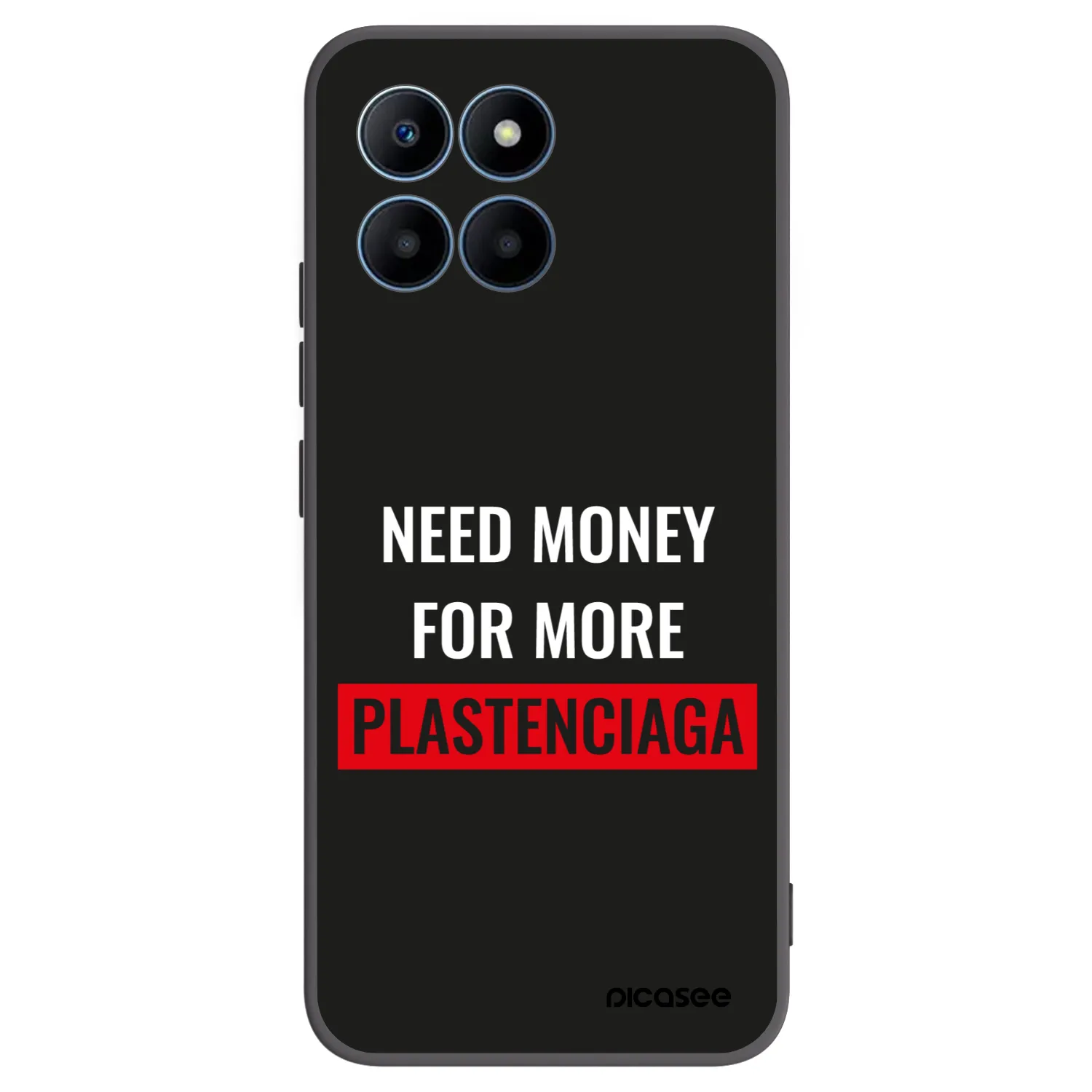 Picasee Μαύρη θήκη σιλικόνης για Honor 70 Lite - More PLASTENCIAGA