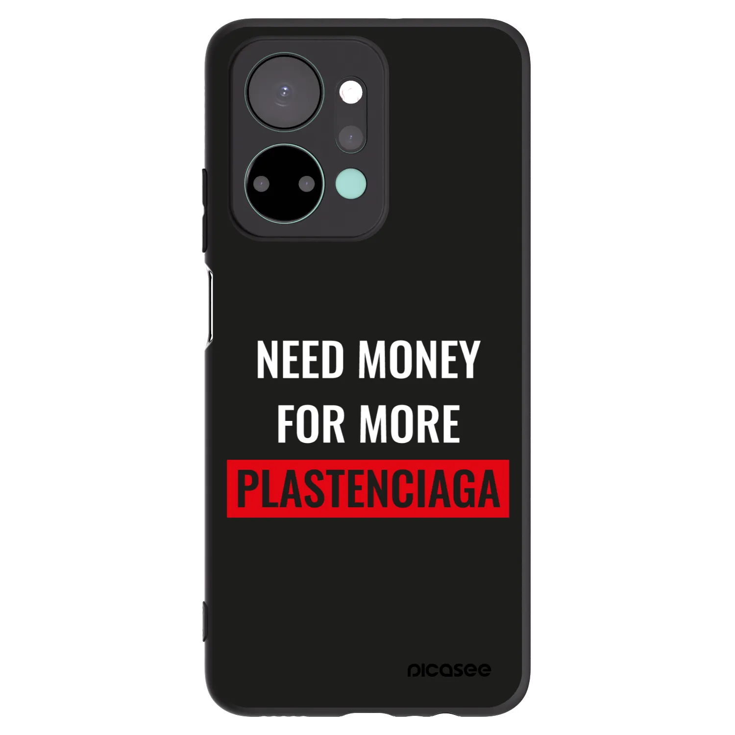 Picasee Μαύρη θήκη σιλικόνης για Honor X7a - More PLASTENCIAGA