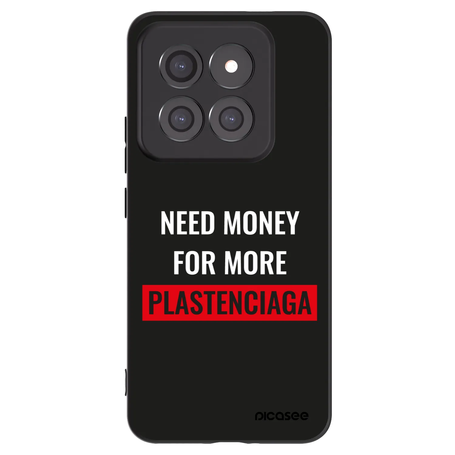 Picasee Μαύρη θήκη σιλικόνης για Xiaomi 14 Pro - More PLASTENCIAGA