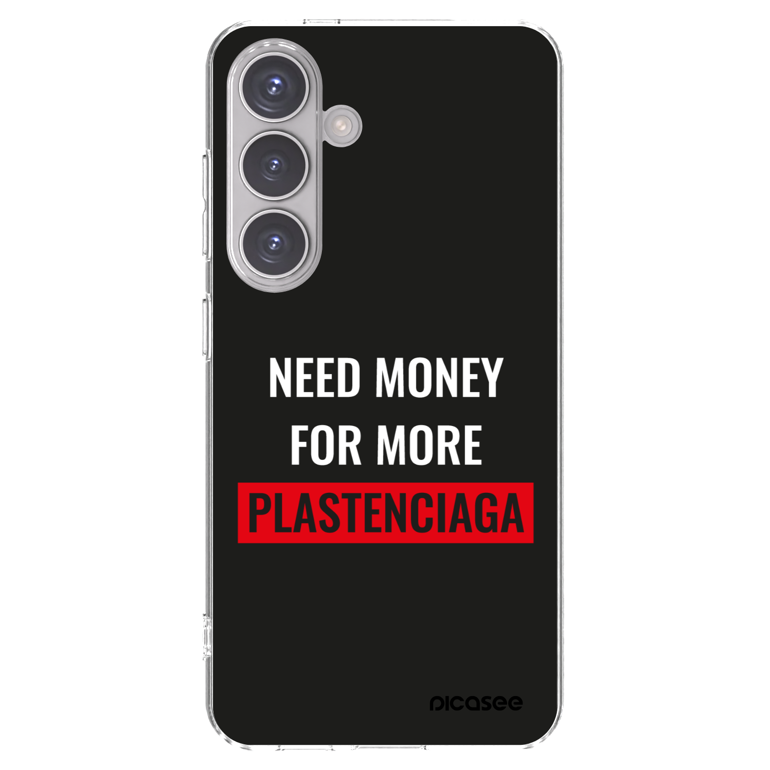 Picasee διαφανής θήκη σιλικόνης Samsung Galaxy S24 S921B 5G - More PLASTENCIAGA