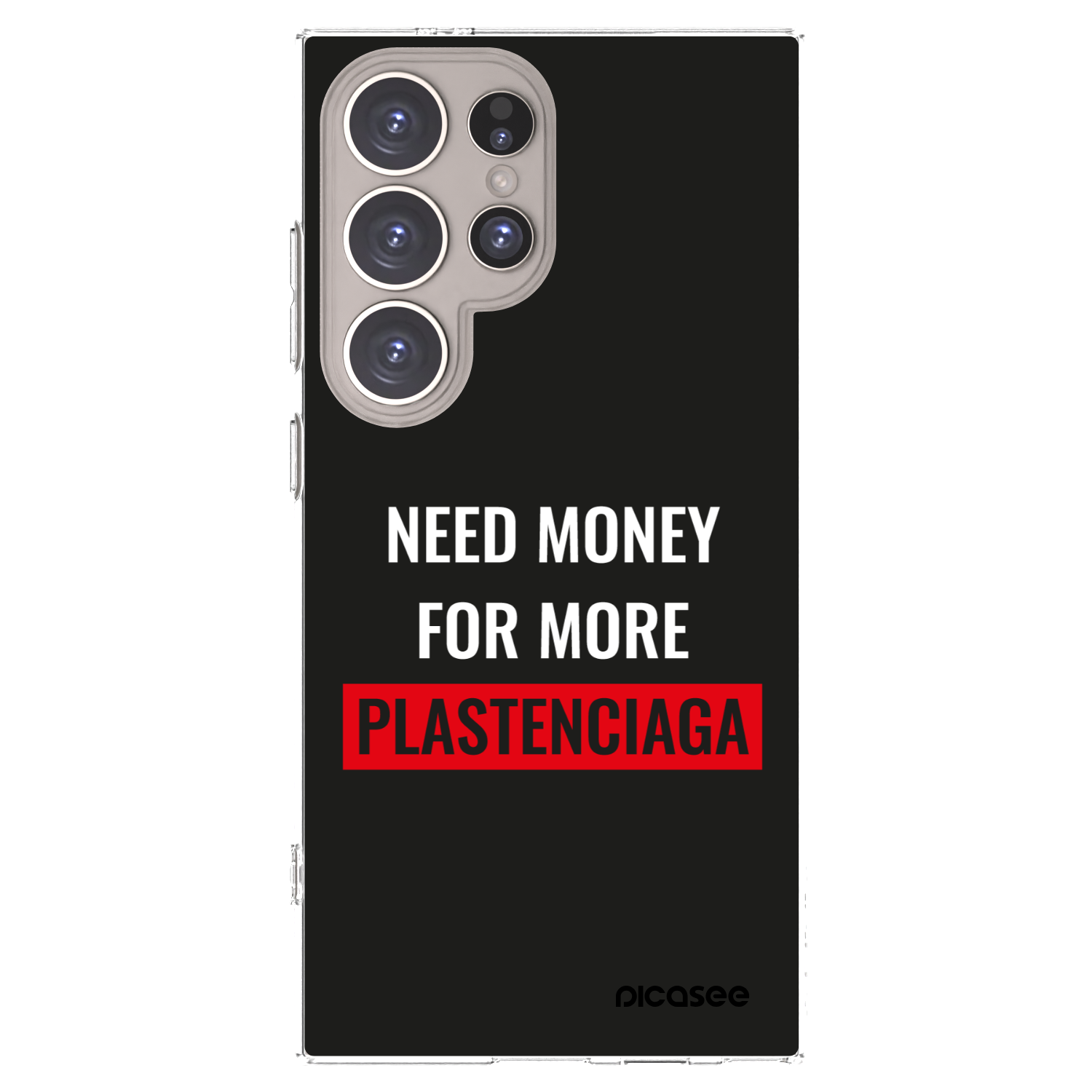 Picasee διαφανής θήκη σιλικόνης Samsung Galaxy S24 Ultra S928B 5G - More PLASTENCIAGA