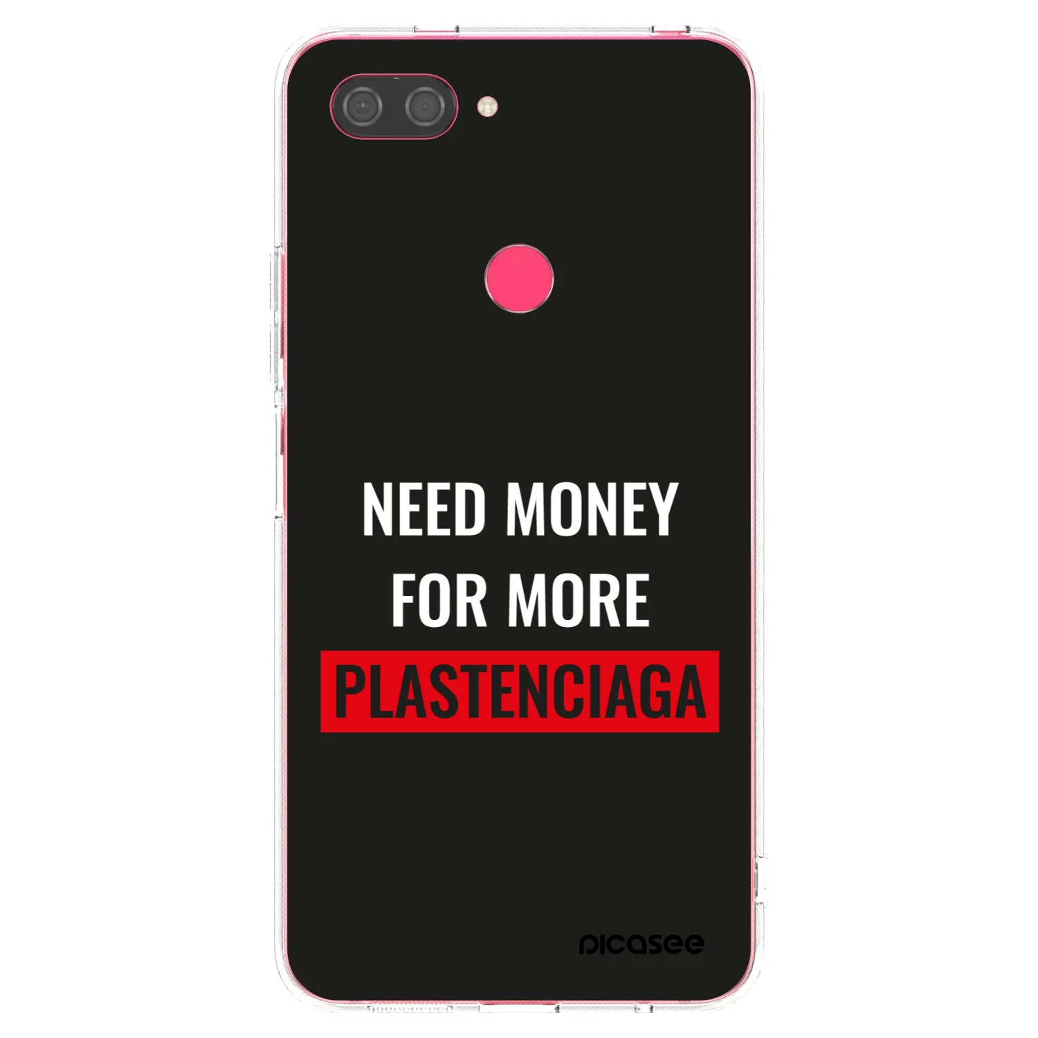 Picasee διαφανής θήκη σιλικόνης Xiaomi Mi 8 Lite - More PLASTENCIAGA