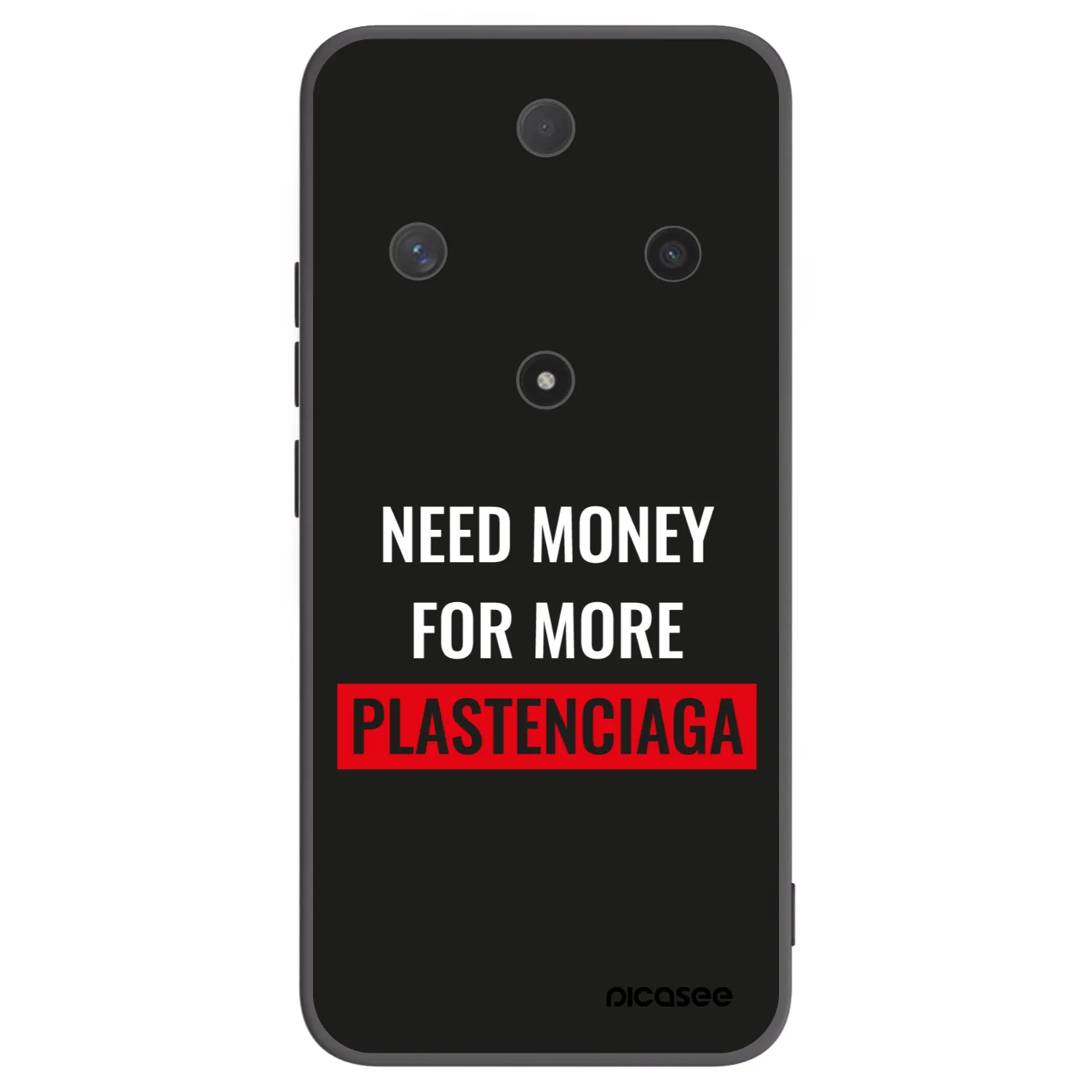 Picasee Μαύρη θήκη σιλικόνης για Honor Magic6 Lite 5G - More PLASTENCIAGA