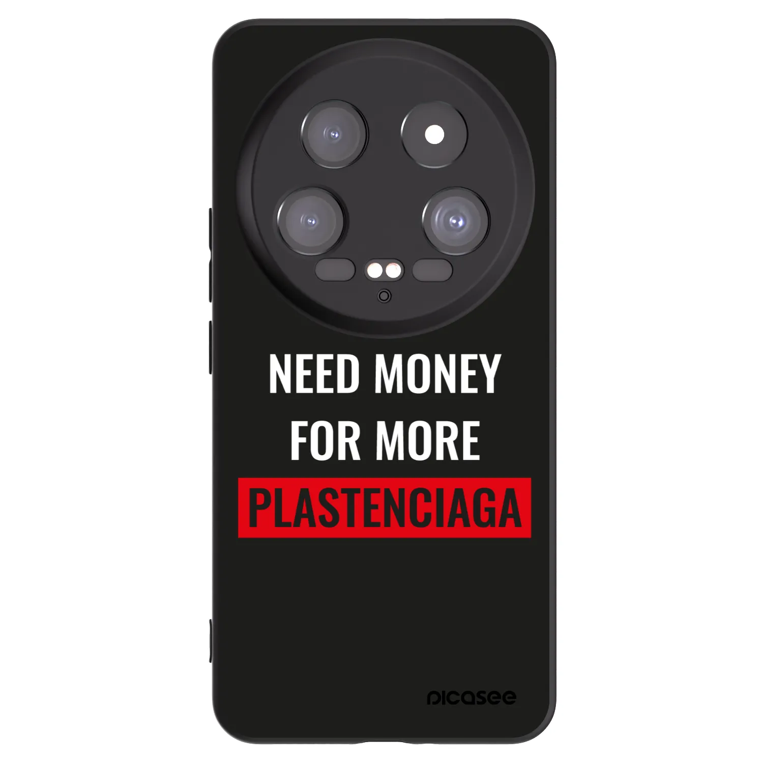 Picasee Μαύρη θήκη σιλικόνης για Xiaomi 14 Ultra - More PLASTENCIAGA