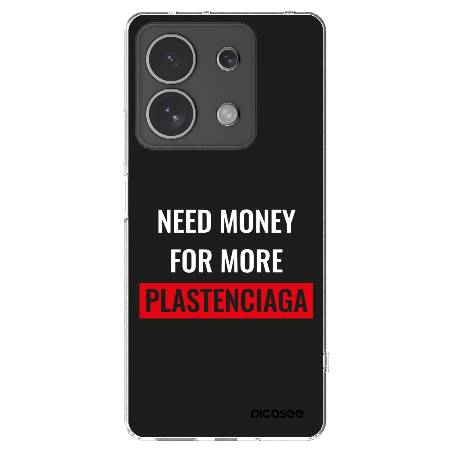 Picasee διαφανής θήκη σιλικόνης Xiaomi Redmi Note 13 4G - More PLASTENCIAGA