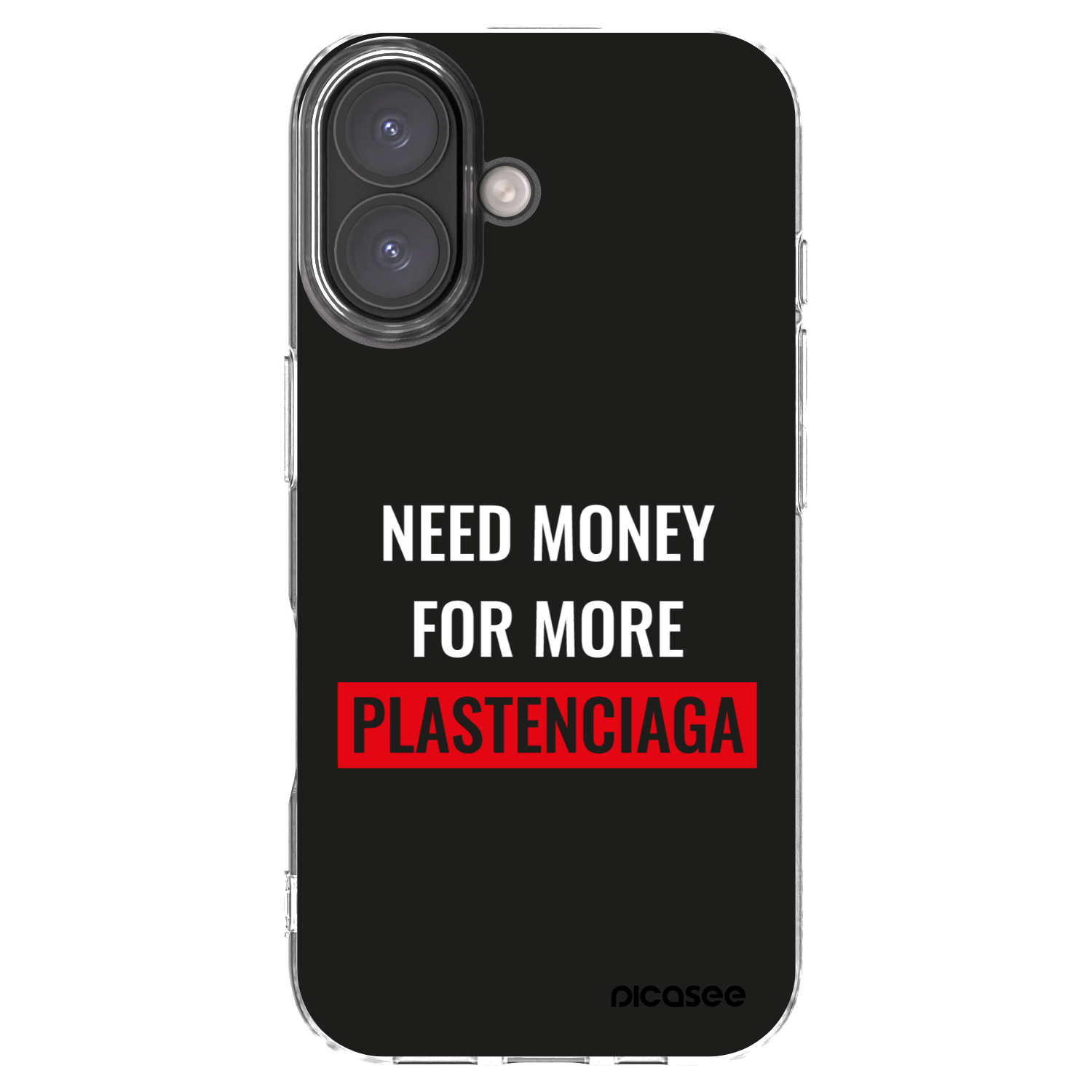 Picasee διαφανής θήκη σιλικόνης Apple iPhone 16 - More PLASTENCIAGA