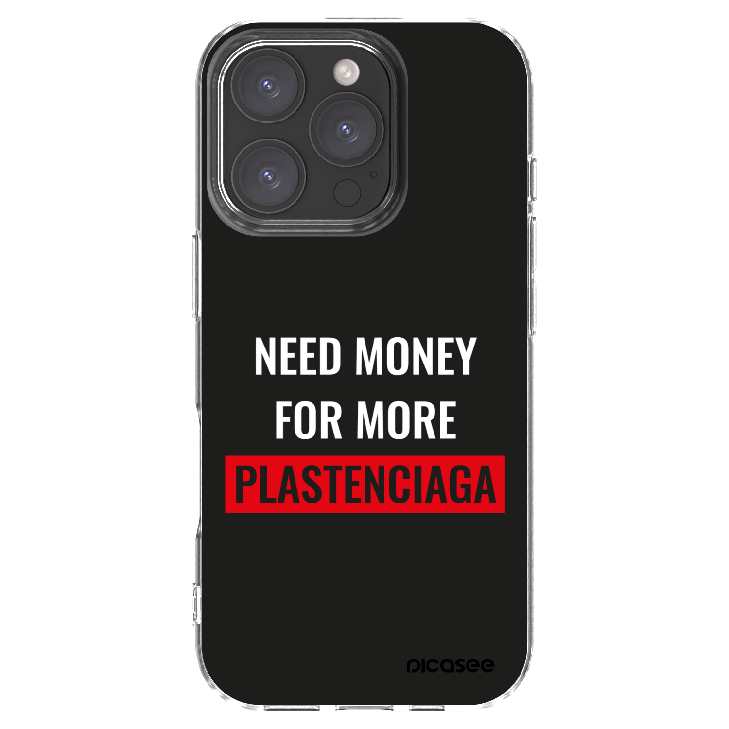 Picasee διαφανής θήκη σιλικόνης Apple iPhone 16 Pro - More PLASTENCIAGA