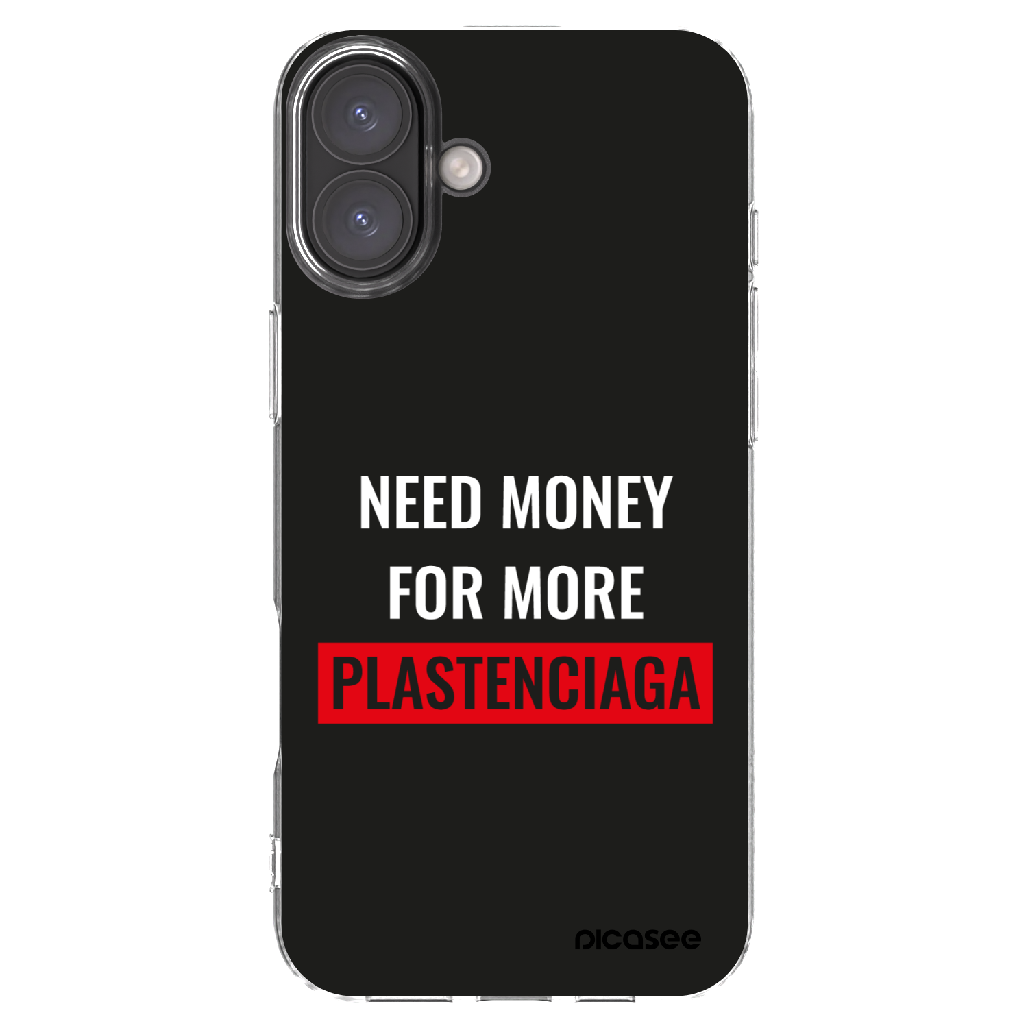 Picasee διαφανής θήκη σιλικόνης Apple iPhone 16 Plus - More PLASTENCIAGA