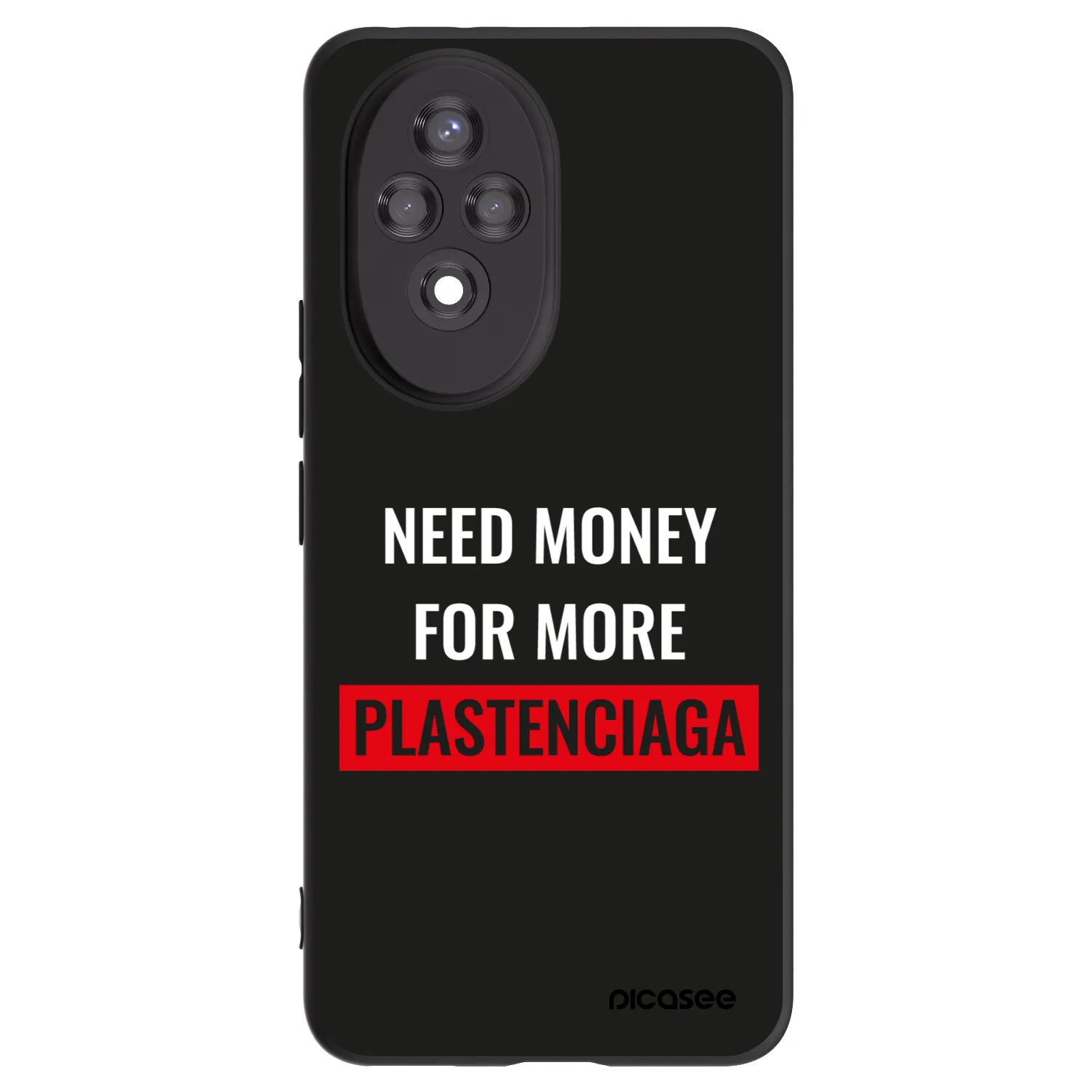 Picasee Μαύρη θήκη σιλικόνης για Honor 200 5G - More PLASTENCIAGA