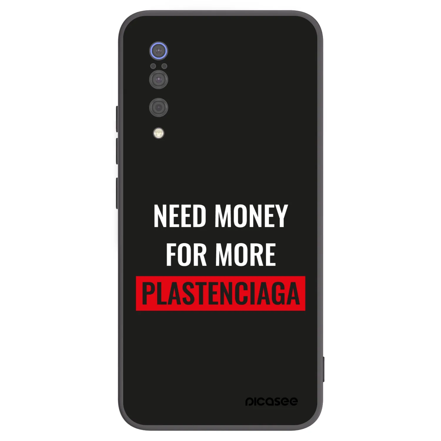 Picasee Μαύρη θήκη σιλικόνης για Xiaomi Mi 9 - More PLASTENCIAGA